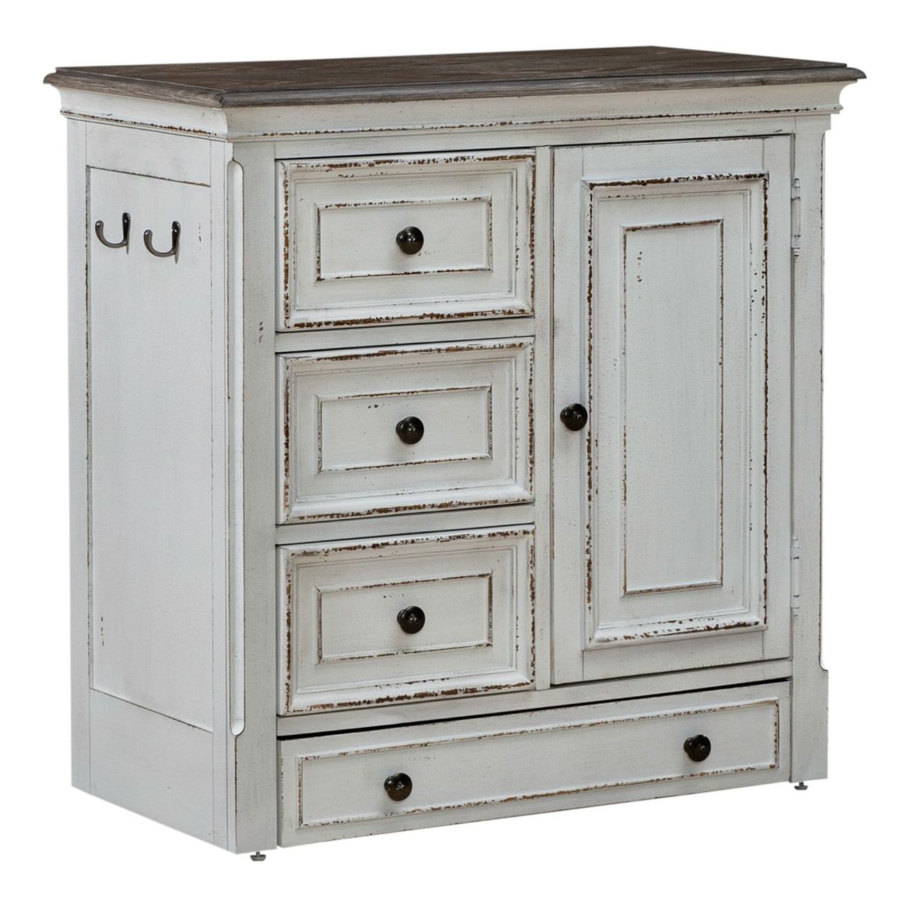 Magnolia Manor 90" Extendable Dining Set | Antique White