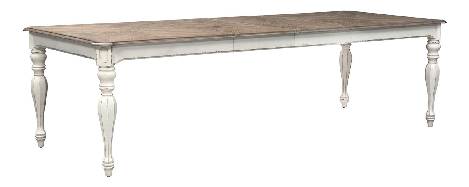 Magnolia Manor 108-Inch Rectangular Wood Extendable Dining Table - Thumbnail 4