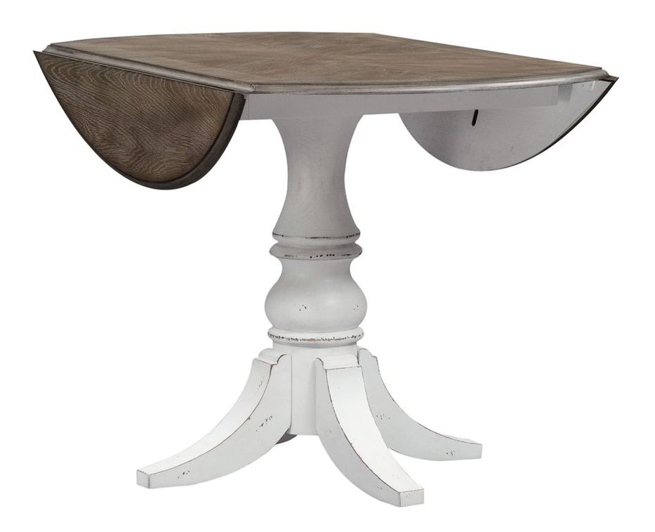Magnolia Manor Round Drop-Leaf Dining Set | Space-Saving