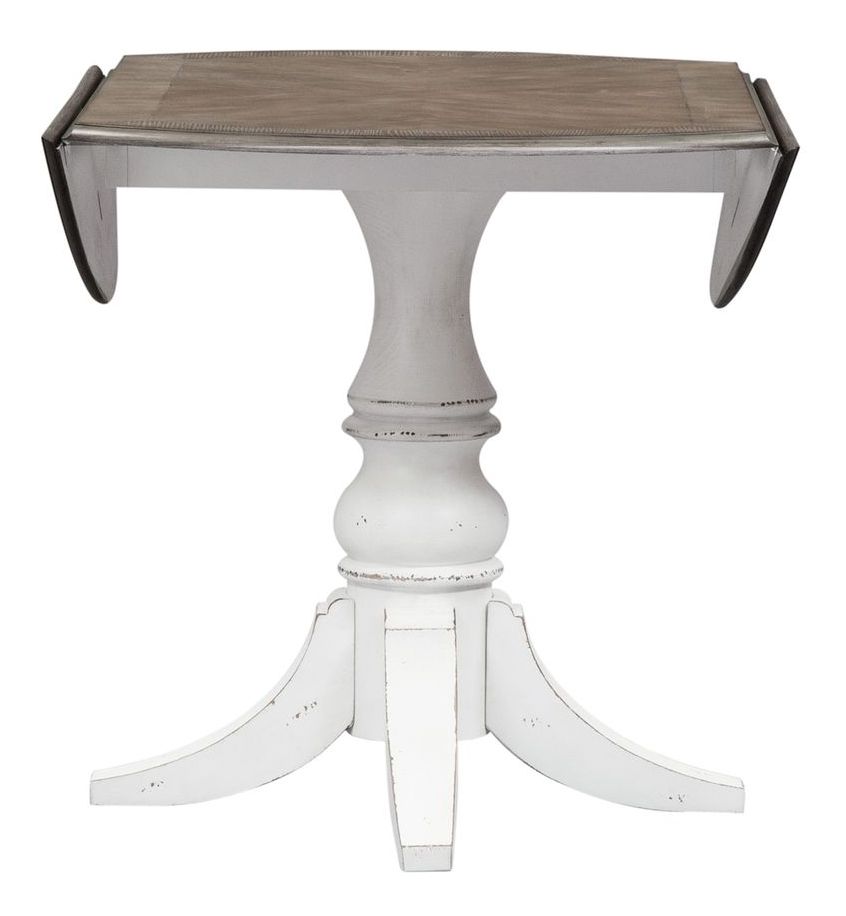 Magnolia Manor Round Drop-Leaf Dining Set | Space-Saving