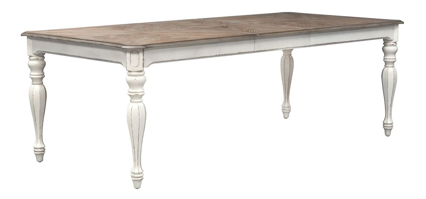 Magnolia Manor 90" Extendable Dining Set | Antique White