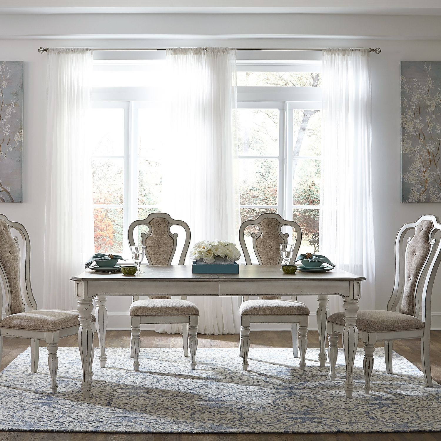Magnolia Manor 90-Inch Extendable Dining Table