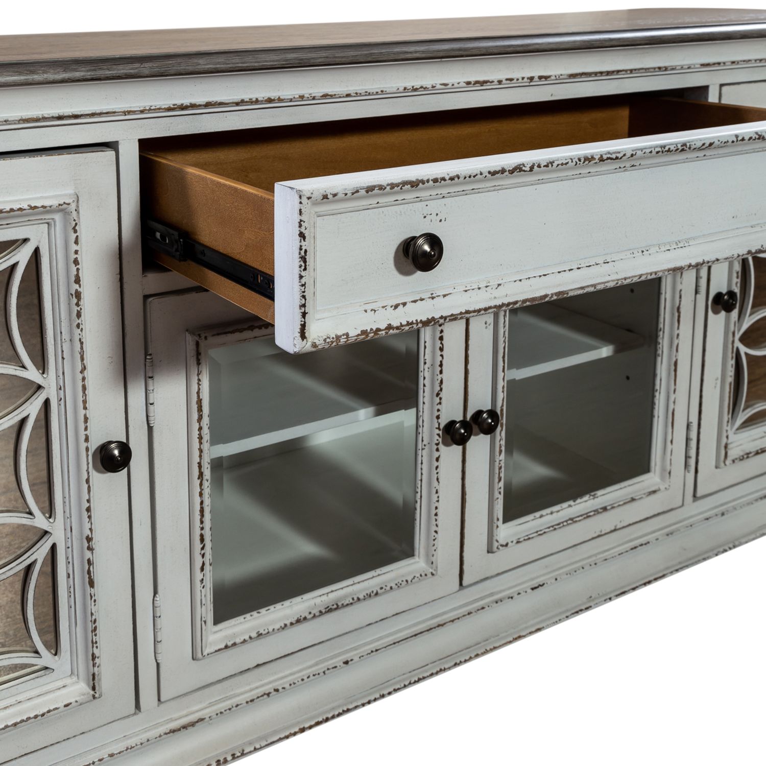 Magnolia Manor Antique White Cocktail Table Set | 3-Pc