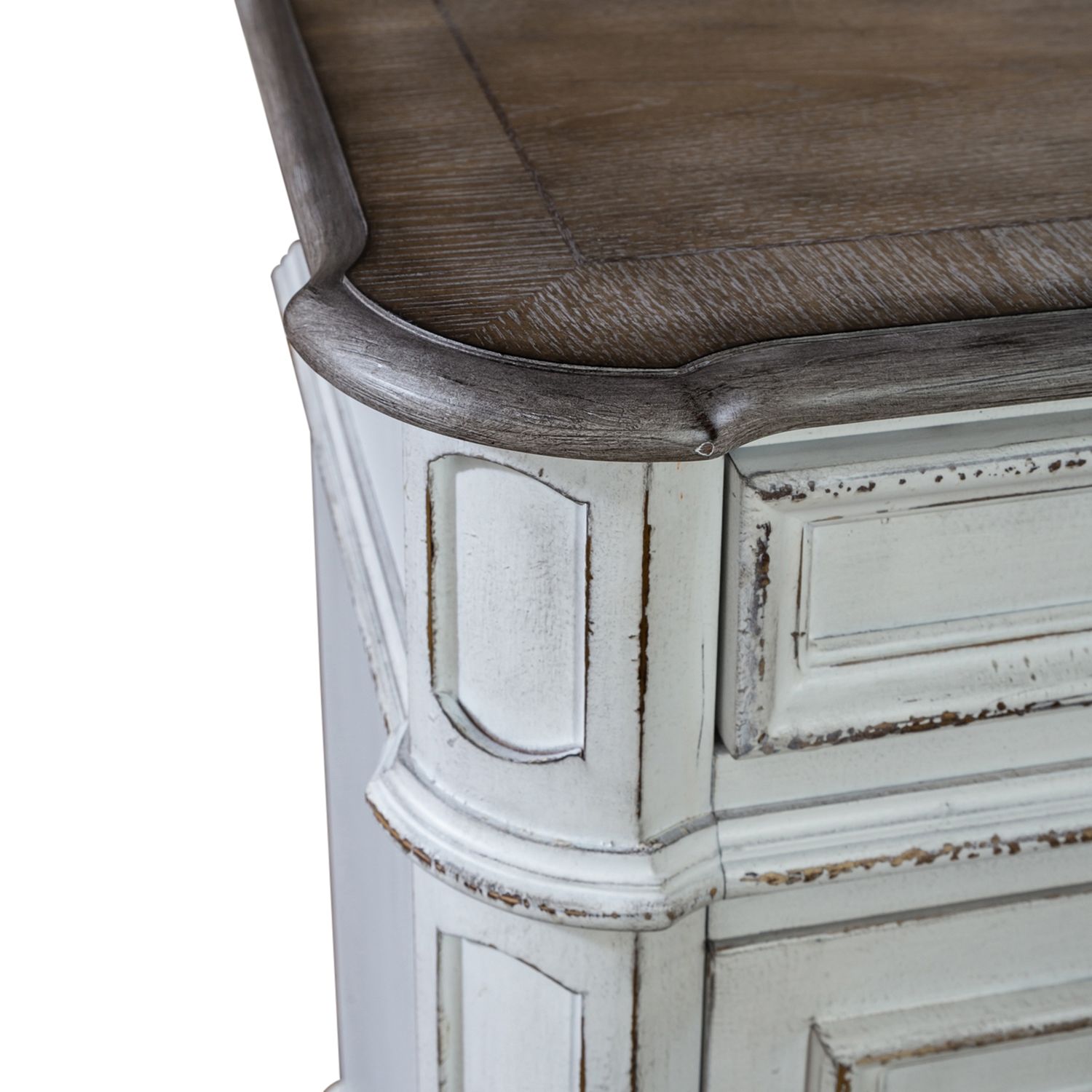 Magnolia Manor Round Cocktail Table Set | Antique White