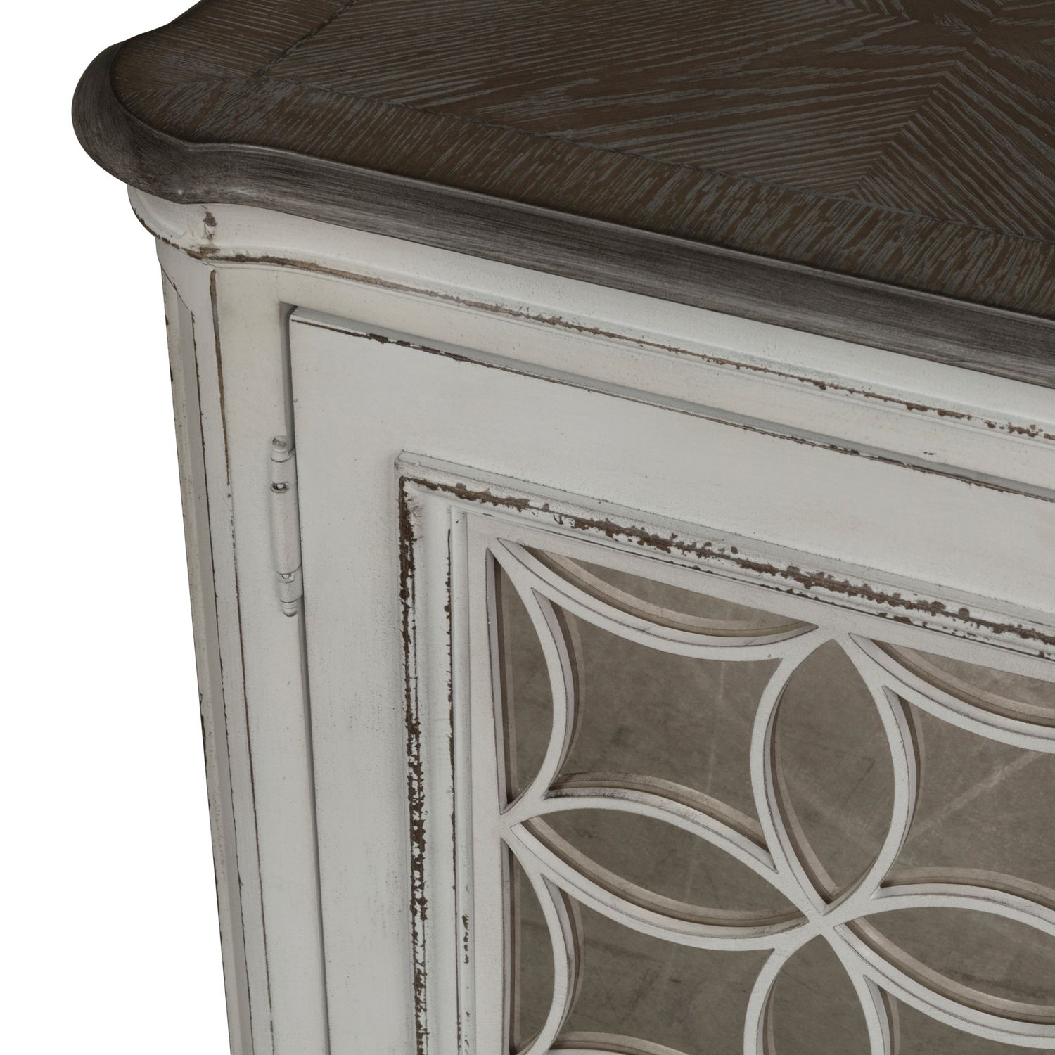 Magnolia Manor Round Cocktail Table Set | Antique White