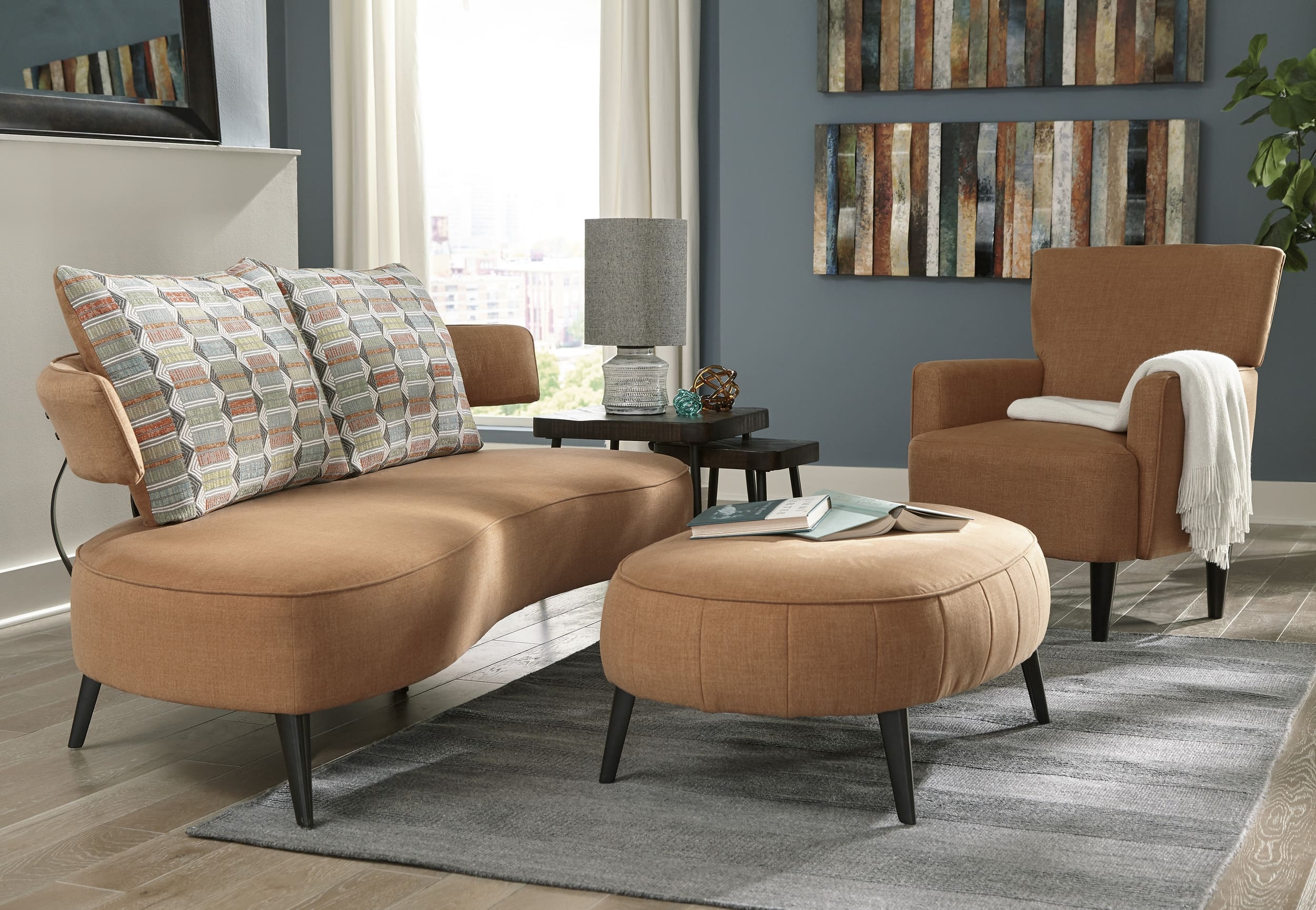 Hollyann Polyester RTA Sofa