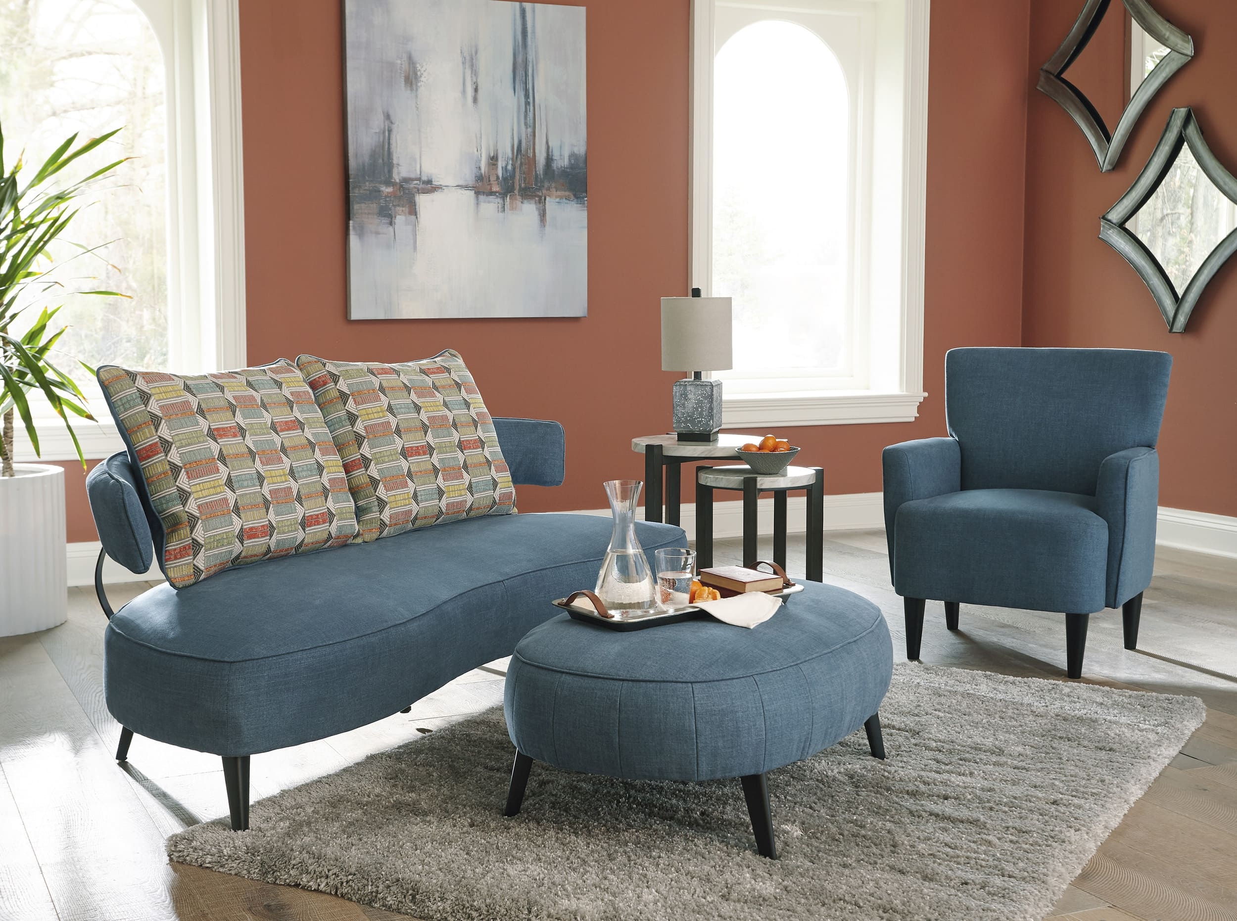 Hollyann Polyester RTA Sofa