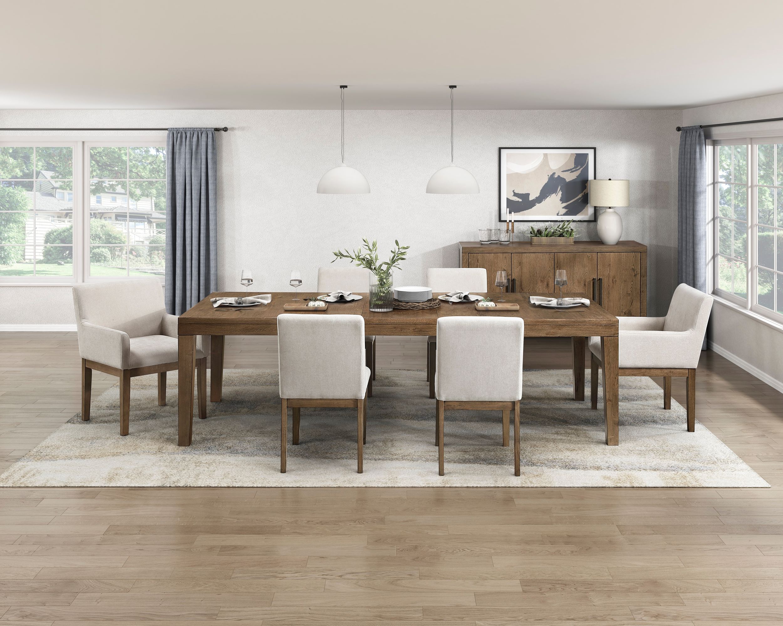 Matisse Round Wood Dining Room Set