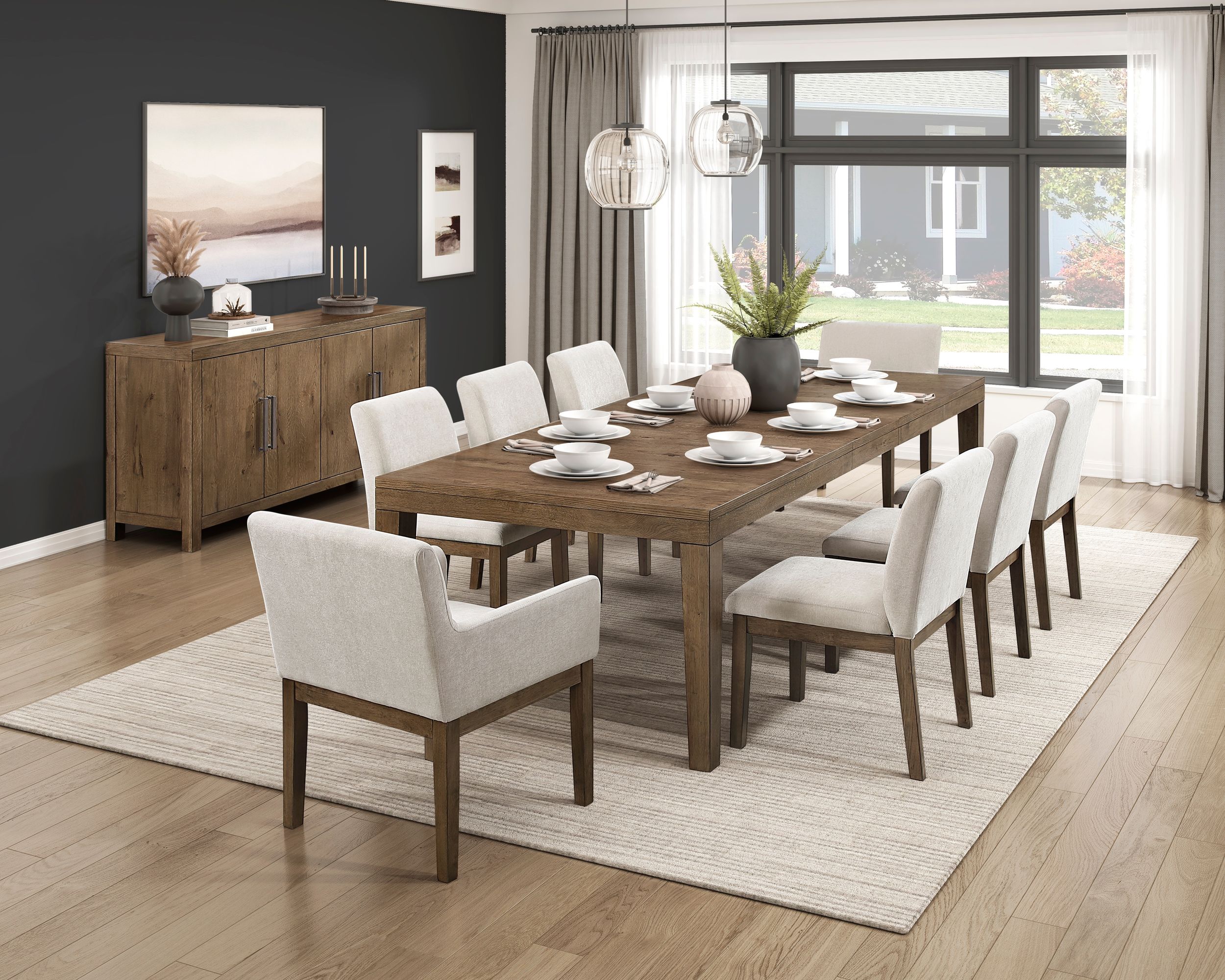 Matisse Wood Server with 4 Doors