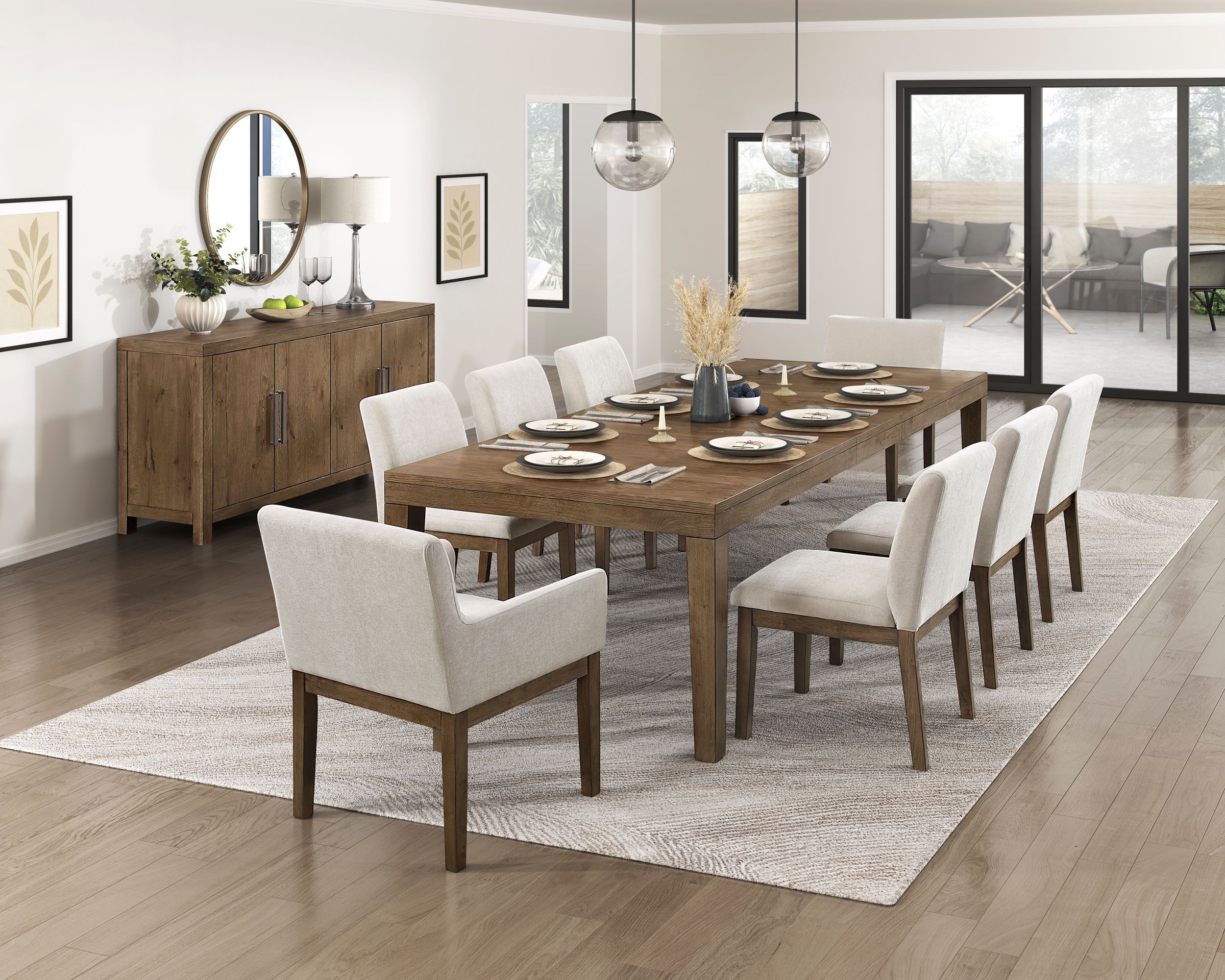 Matisse Round Wood Dining Room Set
