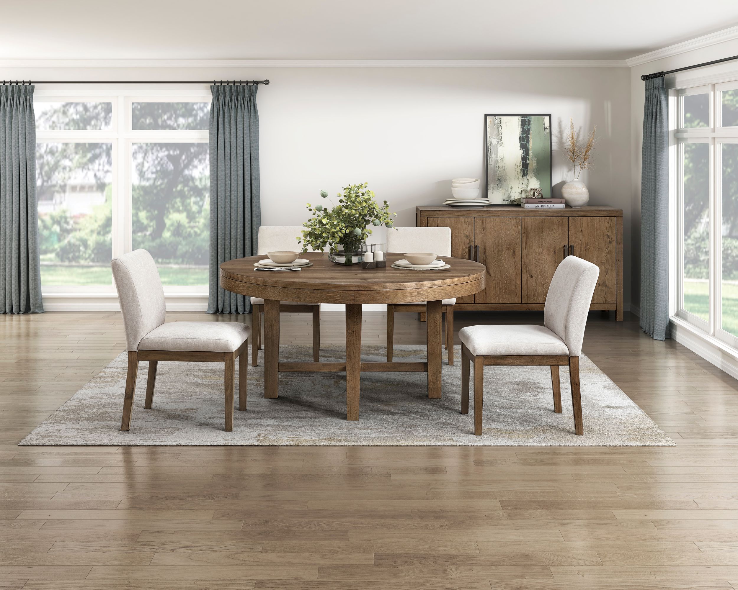 Matisse Round Wood Dining Table