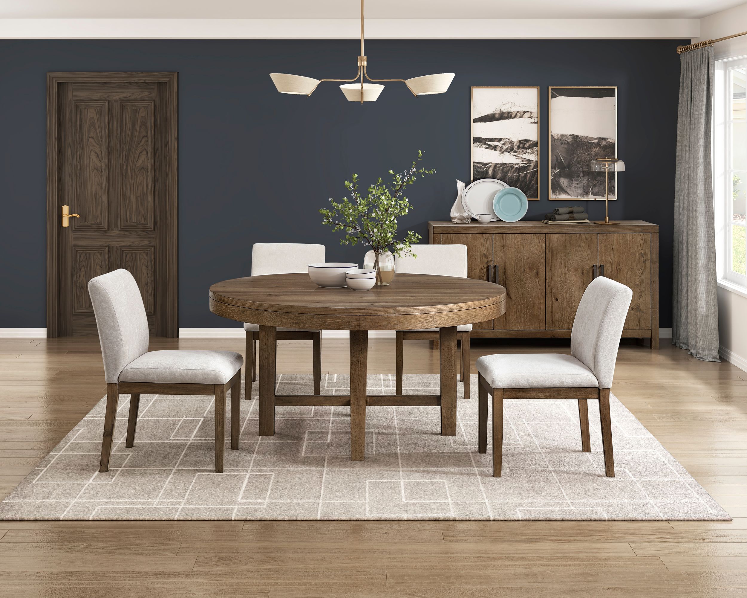 Matisse Round Wood Dining Room Set