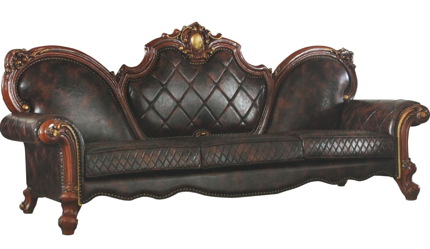 Deveraux 93'' Faux Leather Sofa