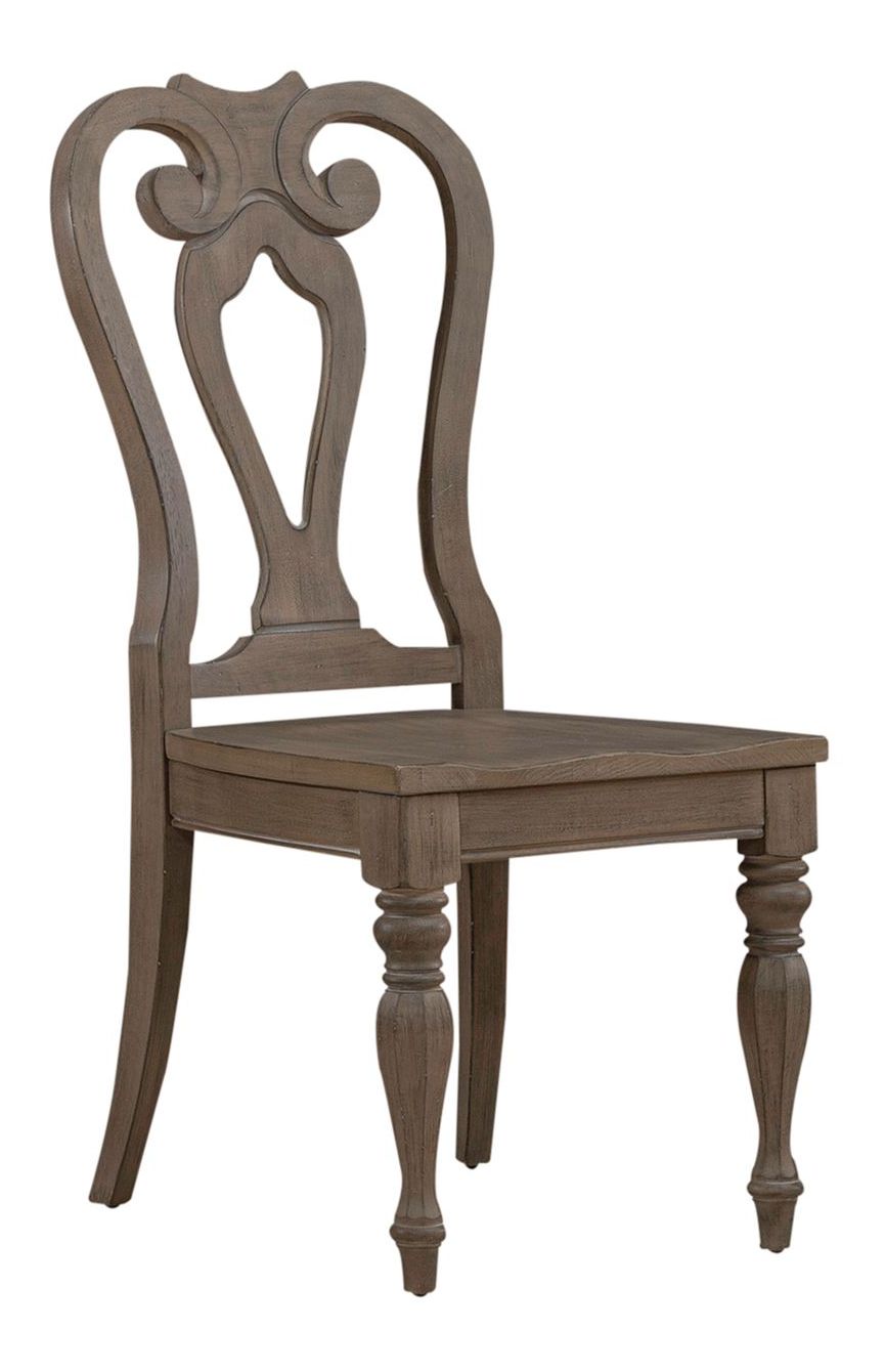 Magnolia Manor Oval Pedestal Dining Set | Weathered Bisque