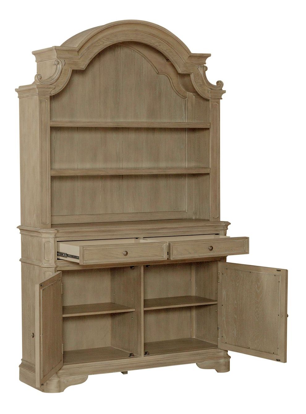 Magnolia Manor Oval Pedestal Dining Set | Weathered Bisque