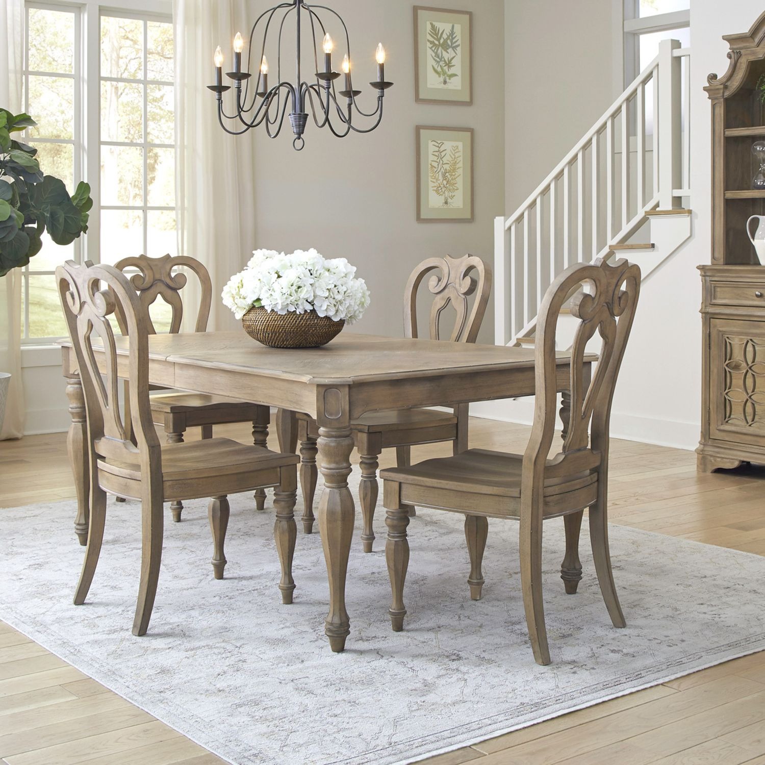 Magnolia Manor 90" Extendable Dining Set | Liberty Furniture