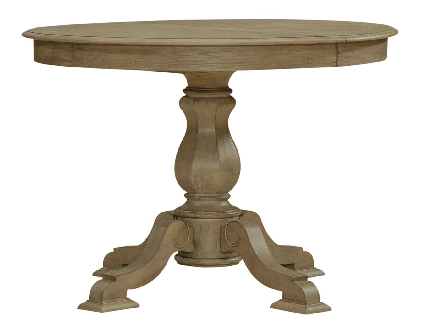 Magnolia Manor Oval Wood Pedestal Extendable Dining Table