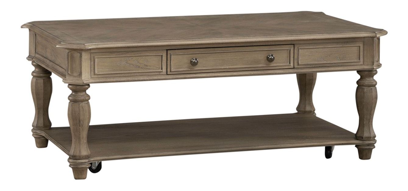 Magnolia Manor Weathered Bisque Cocktail Table Set | 3-Pc