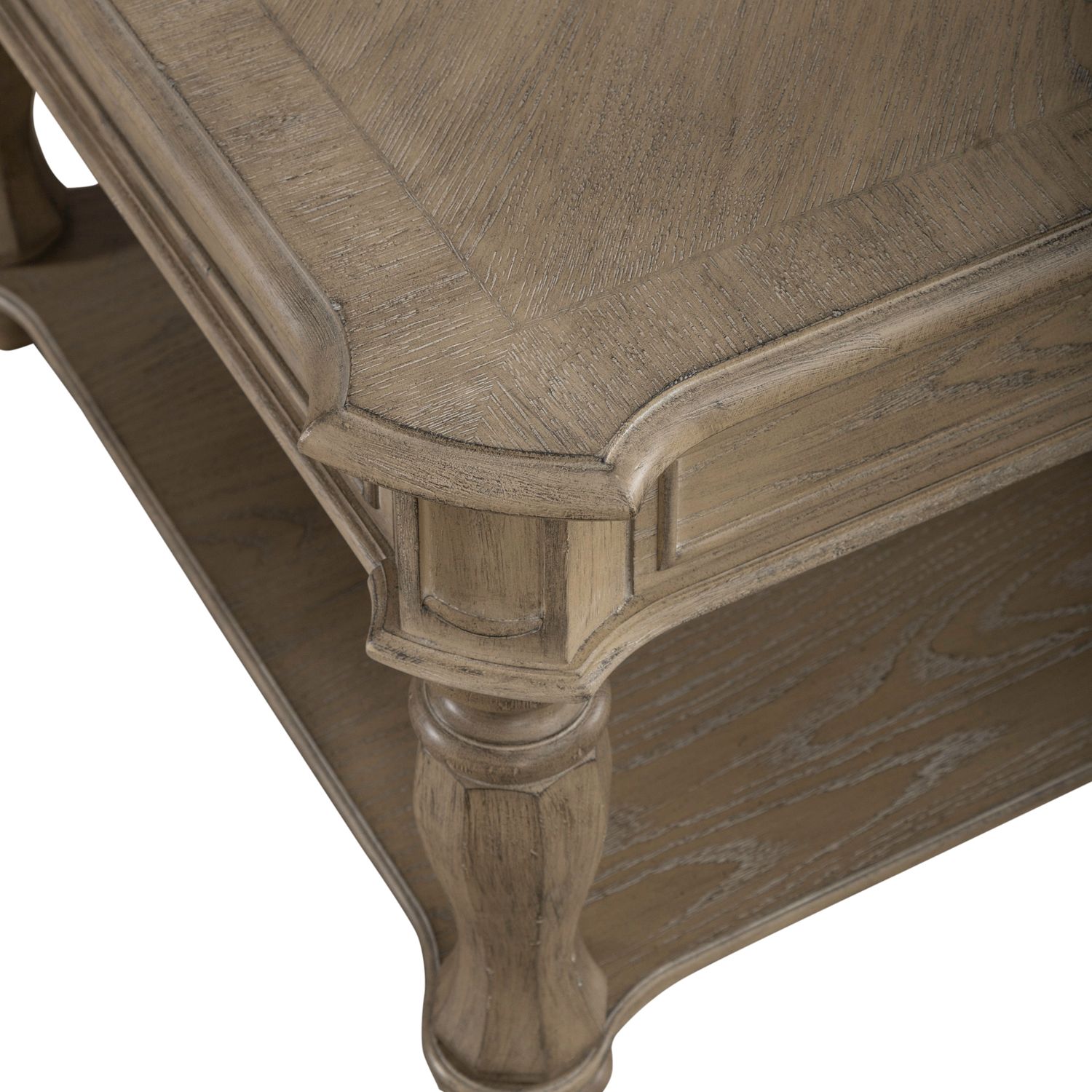Magnolia Manor Rectangular Wood Cocktail Table w/Drawer