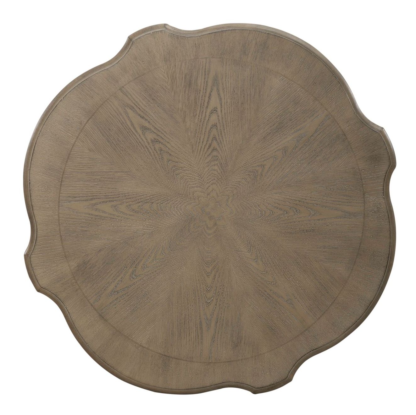 Magnolia Manor Cloverleaf Cocktail Table | Weathered Bisque