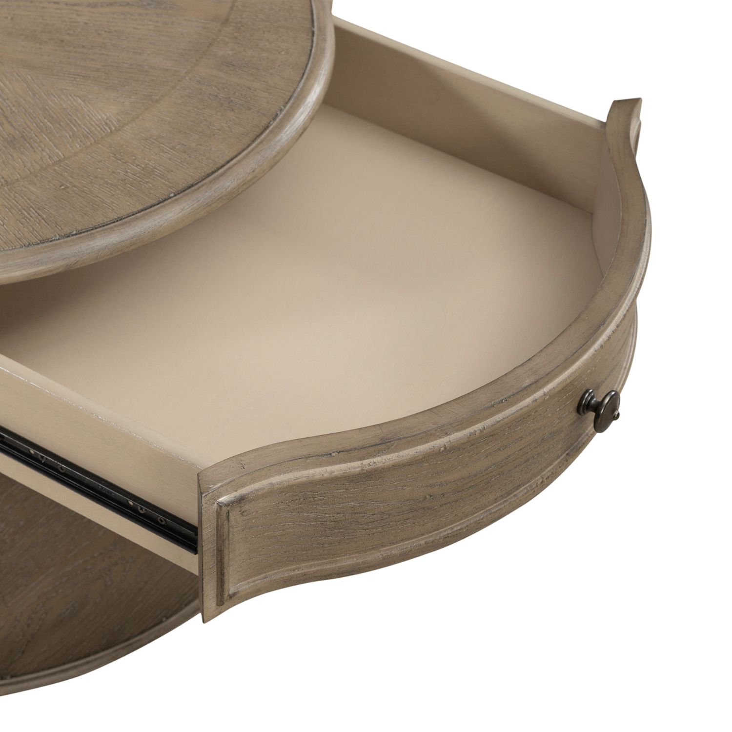 Magnolia Manor Cloverleaf Cocktail Table | Weathered Bisque
