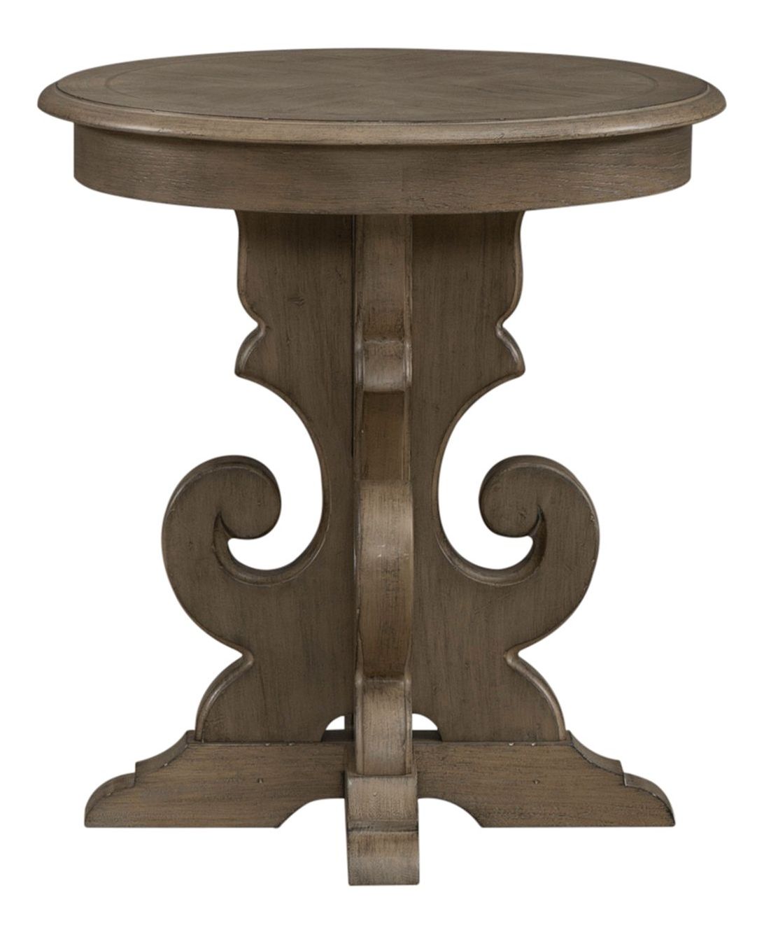 Magnolia Manor Round Wood End Table