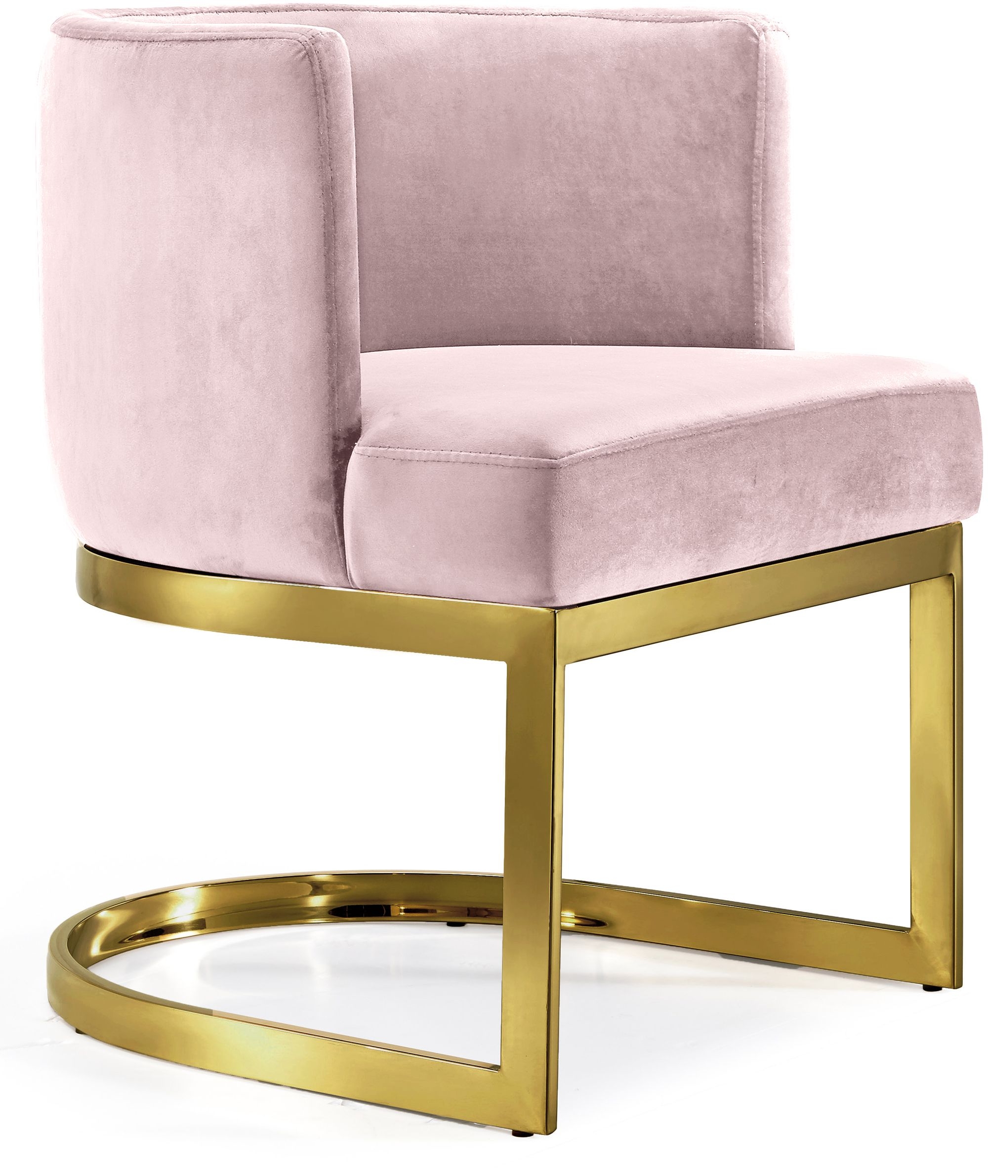 Gianna Velvet Dining Chair with Stainless Steel Base