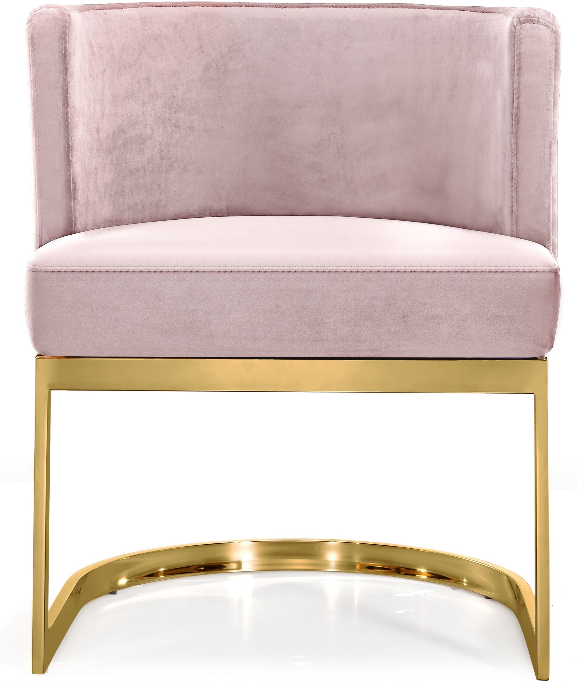 Gianna Velvet Dining Chair with Stainless Steel Base