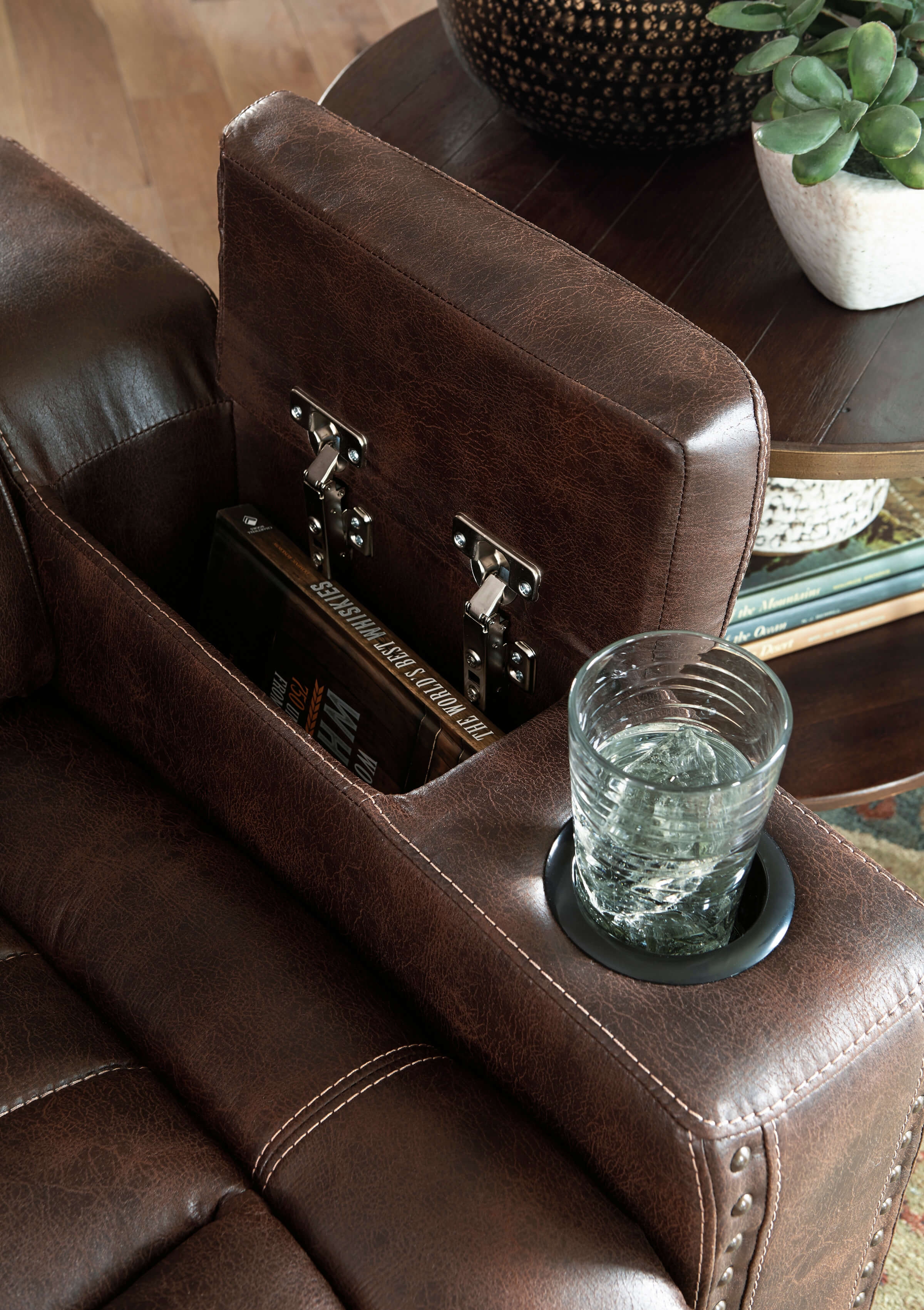 Ashley Owner's Box Reclining Chair Console