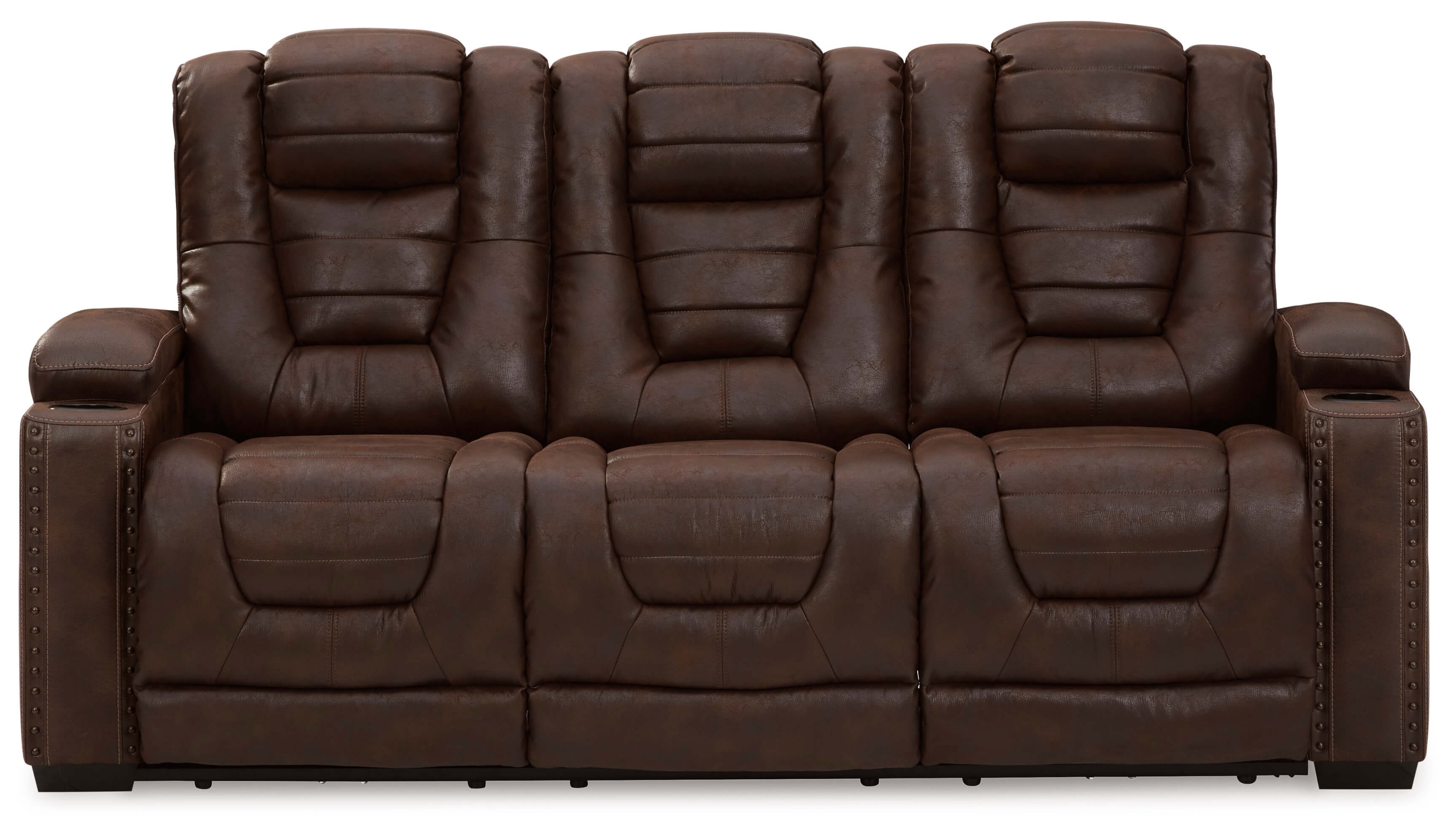 Ashley Owner's Box Polyester Power Reclining Sofa