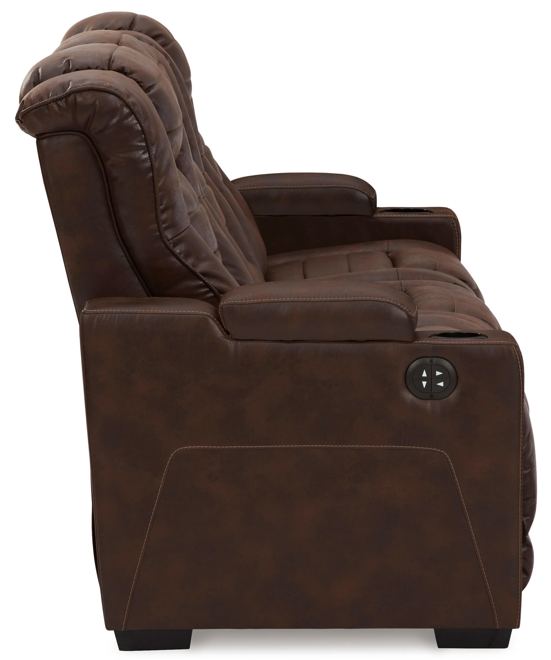 Ashley Owner's Box Power Reclining Sofa Side