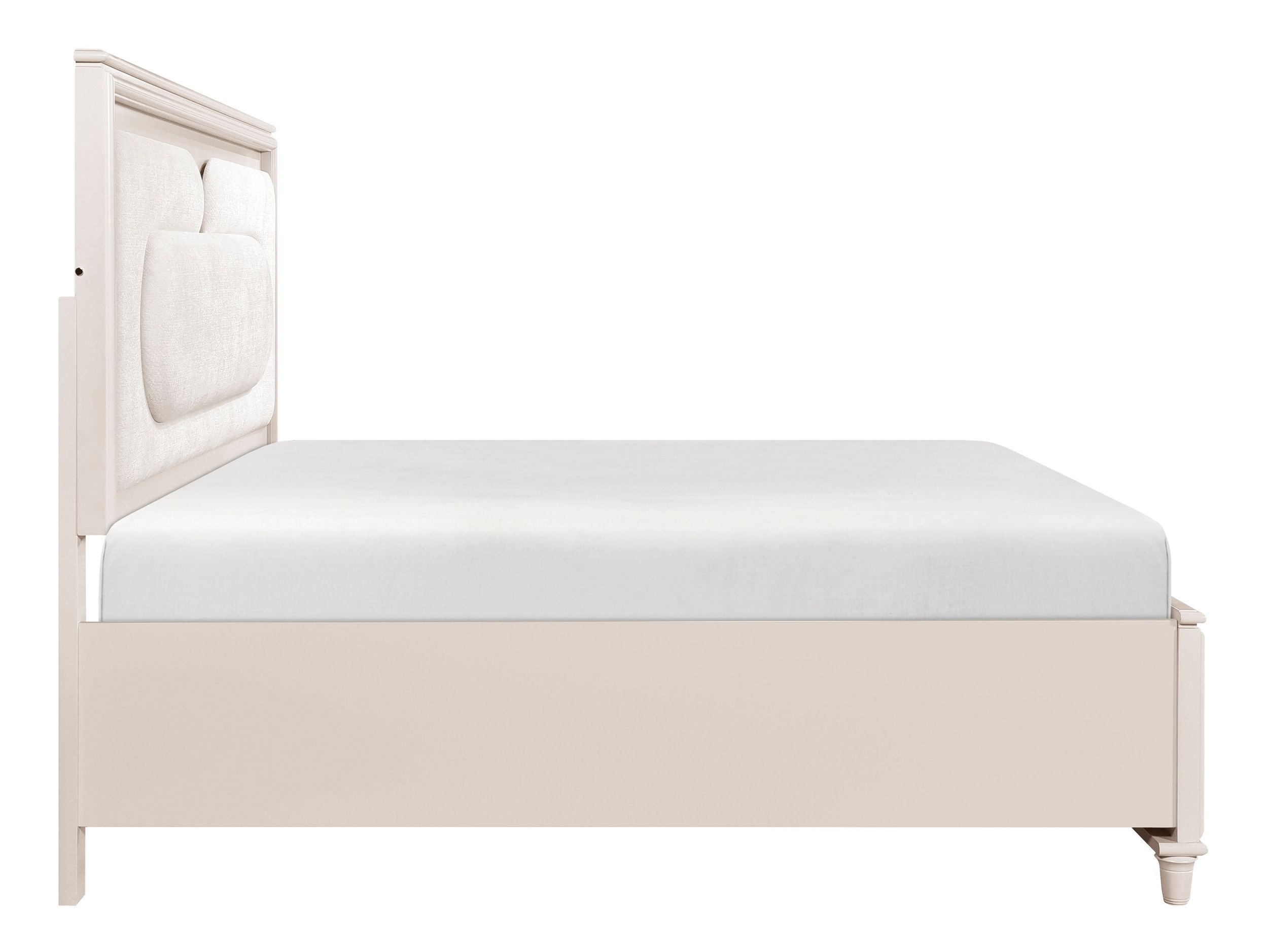 Montrose Chenille/Wood California King Storage Platform Bed with LED Lighting