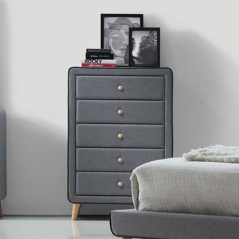 Valda Fabric Platform Bedroom Set