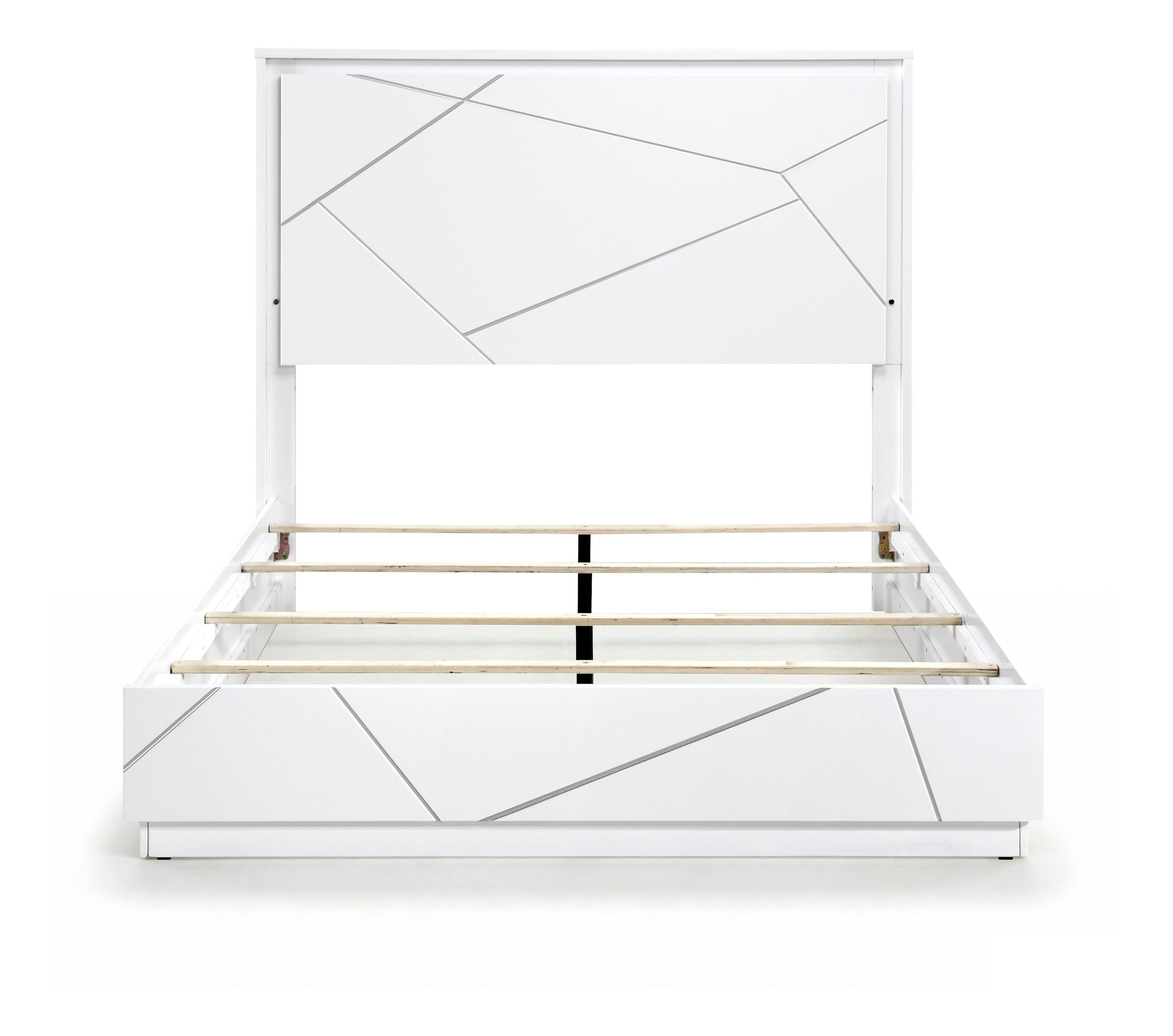 Orlo Wood Eastern King Panel Bed with LED Lighting