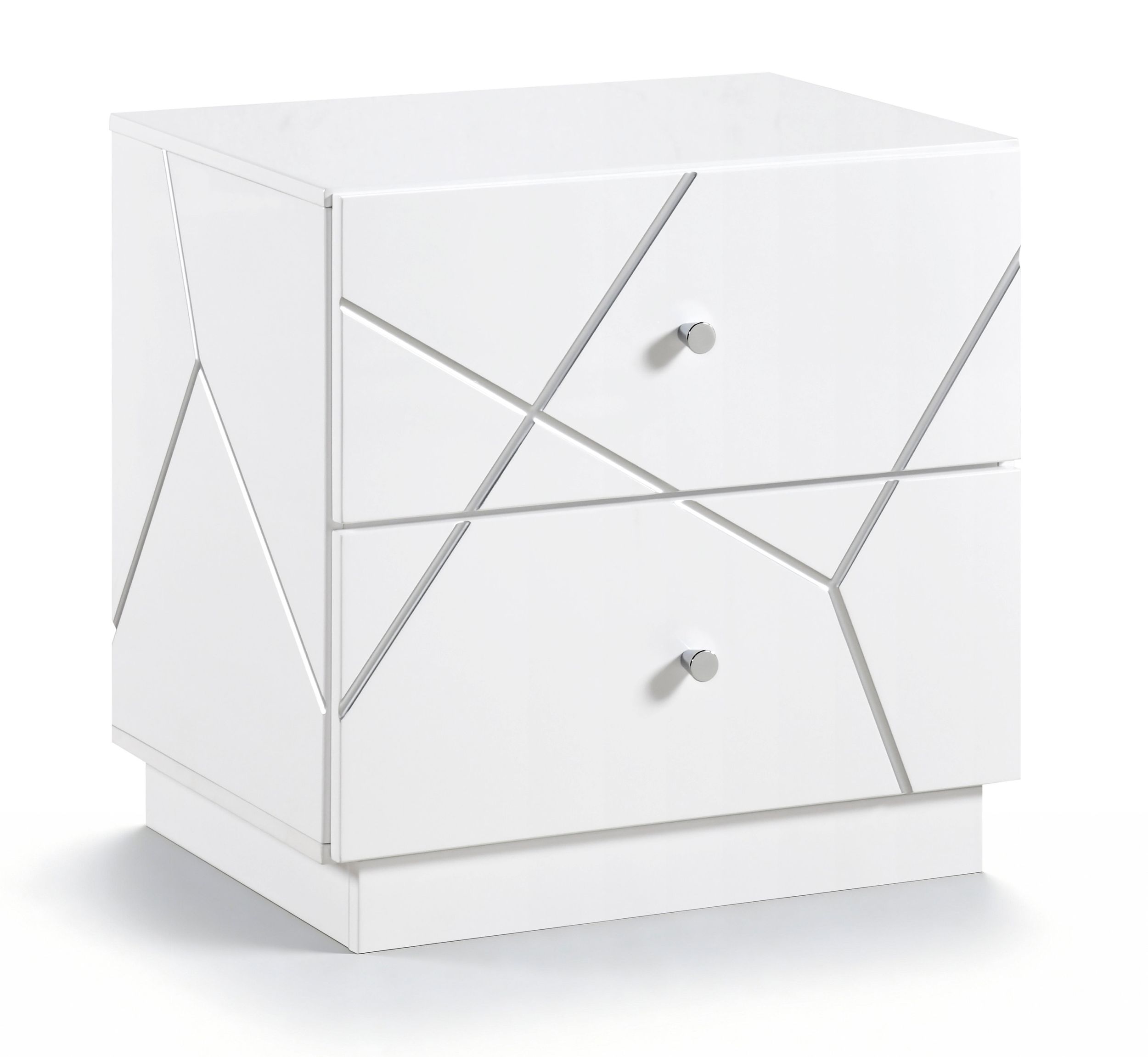 Orlo Wood Panel Bedroom Set with LED Lighting