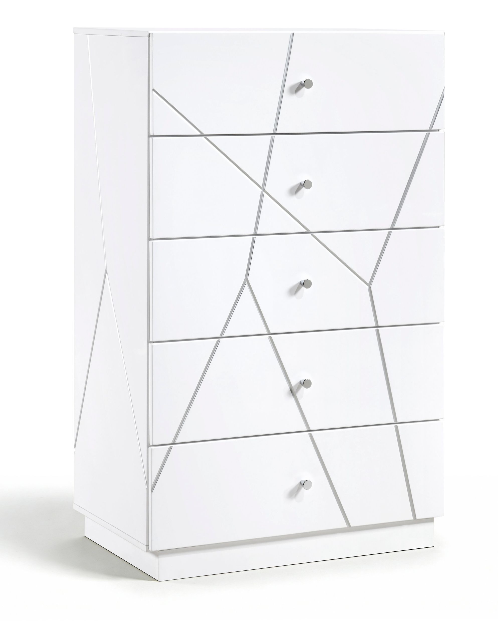 Orlo Wood Panel Bedroom Set with LED Lighting