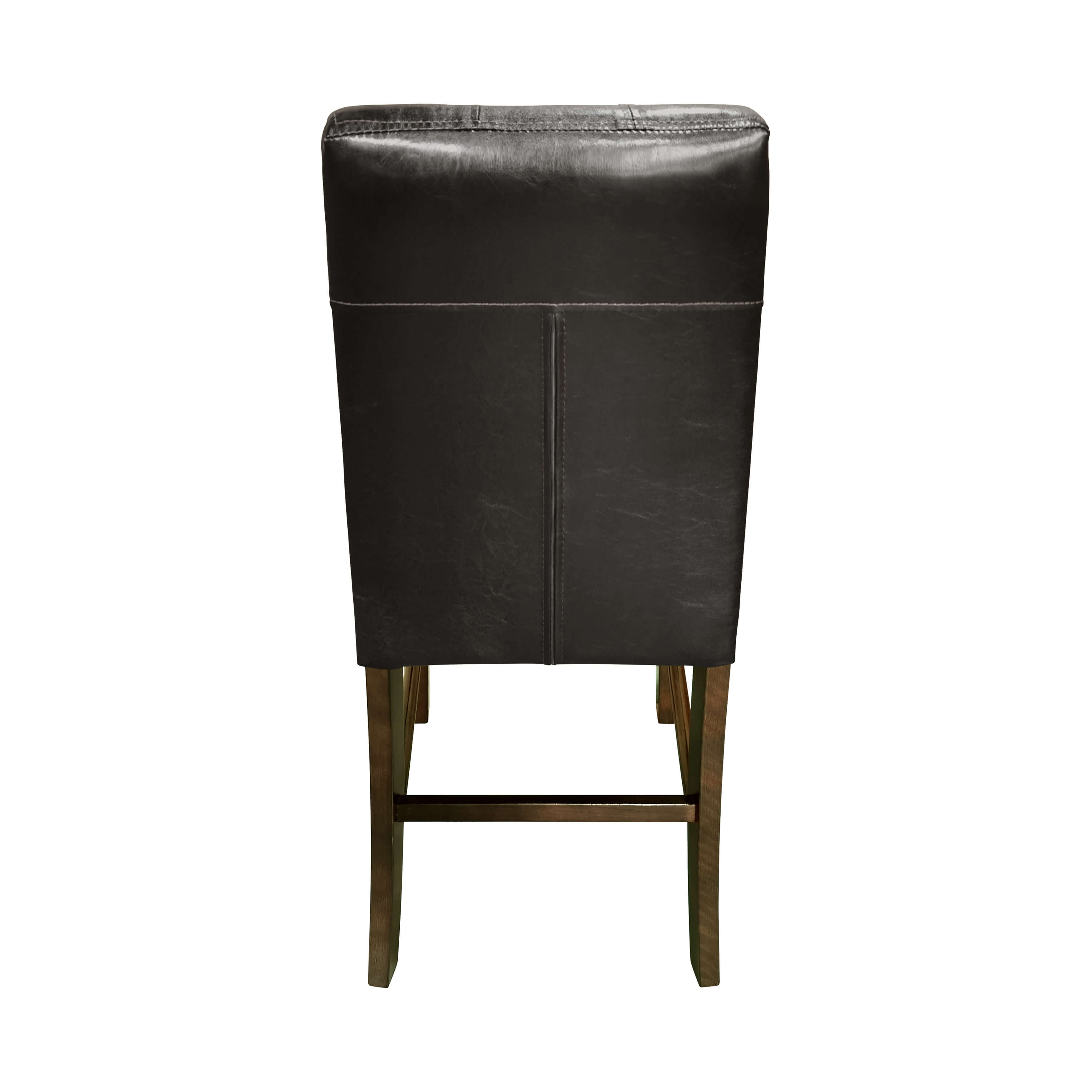 Decatur Transitional Vinyl/Wood Counter Dining Chair