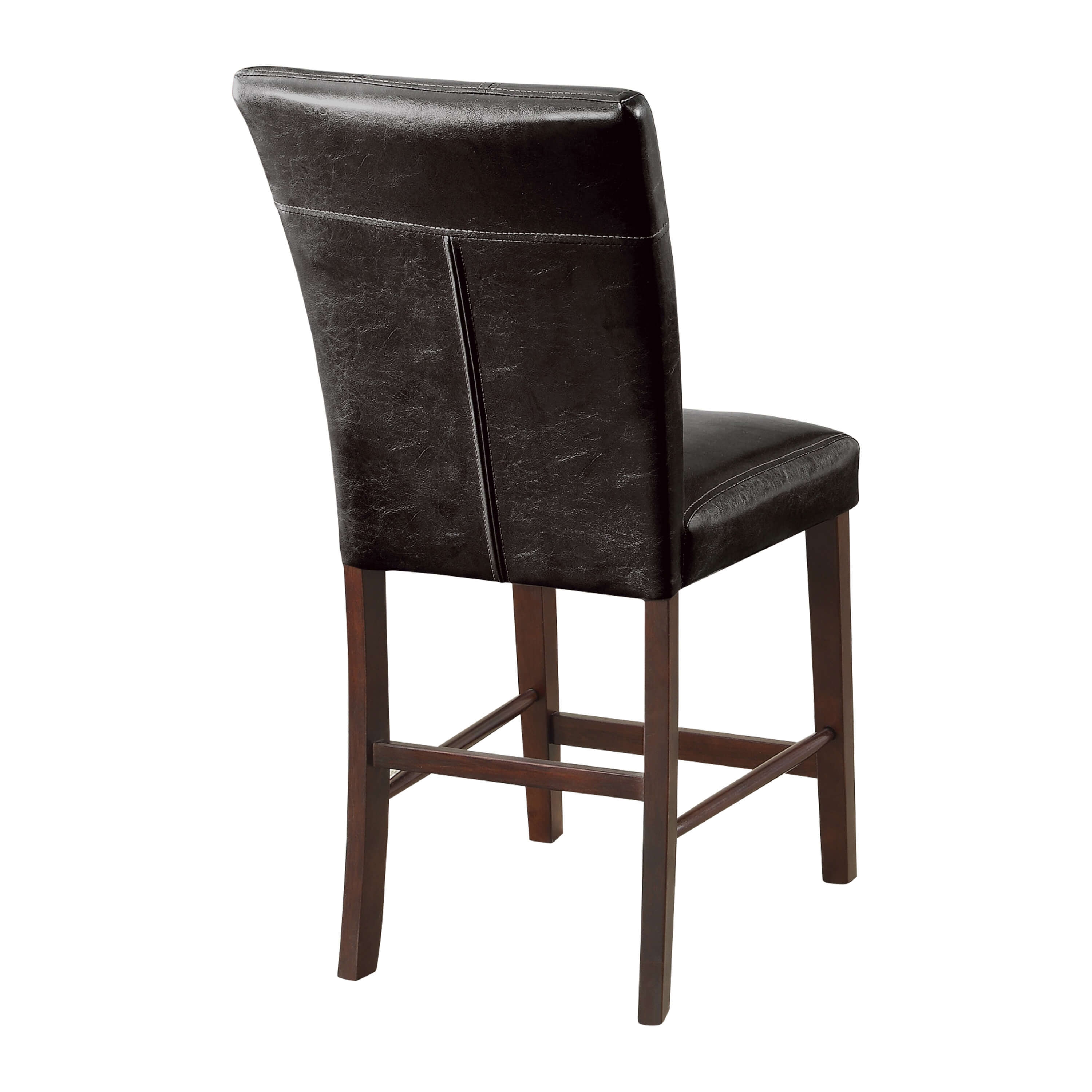 Decatur Transitional Vinyl/Wood Counter Dining Chair