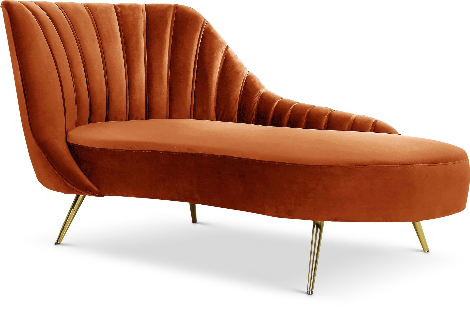 Margo Velvet Chaise Lounge