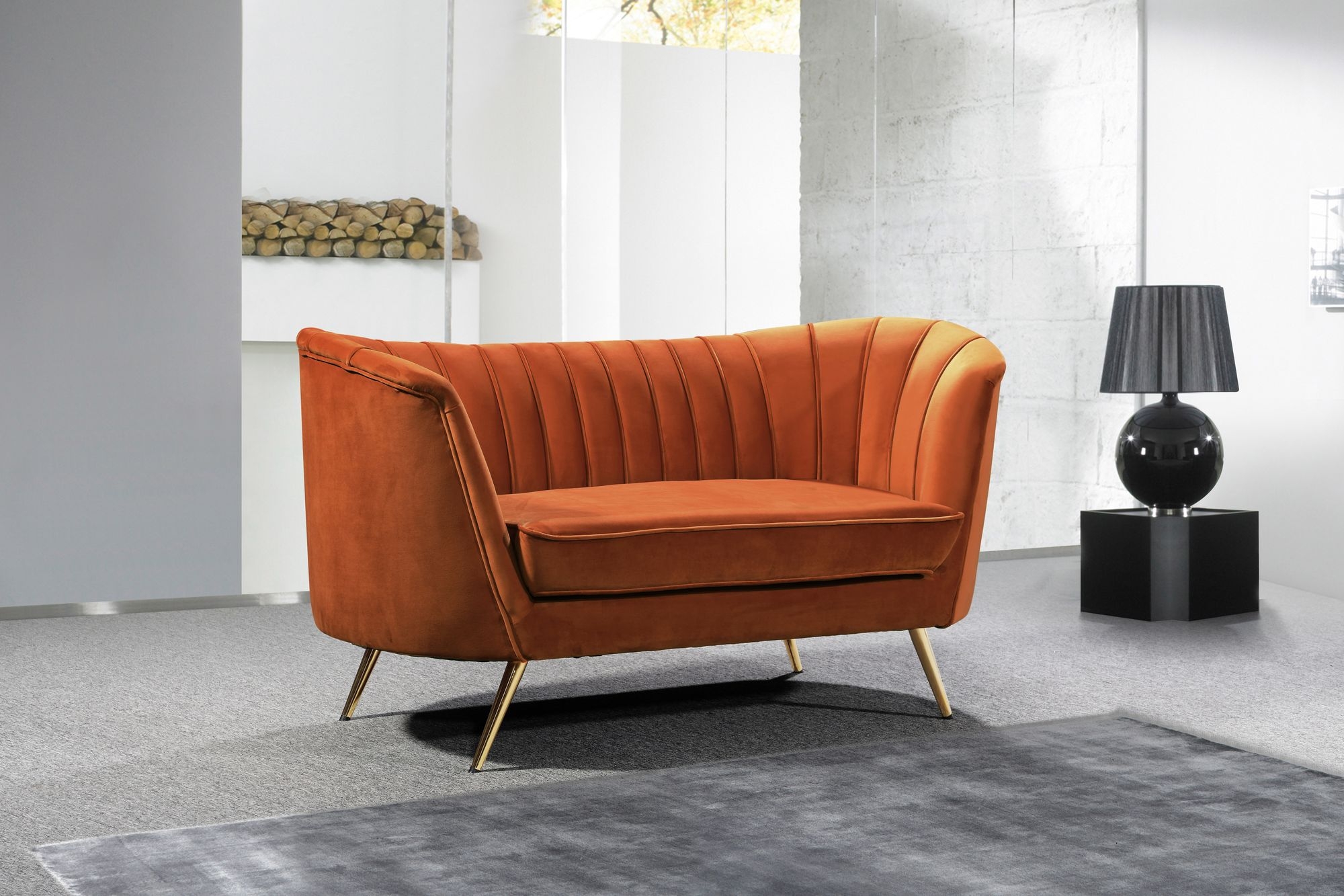 Margo Velvet Loveseat