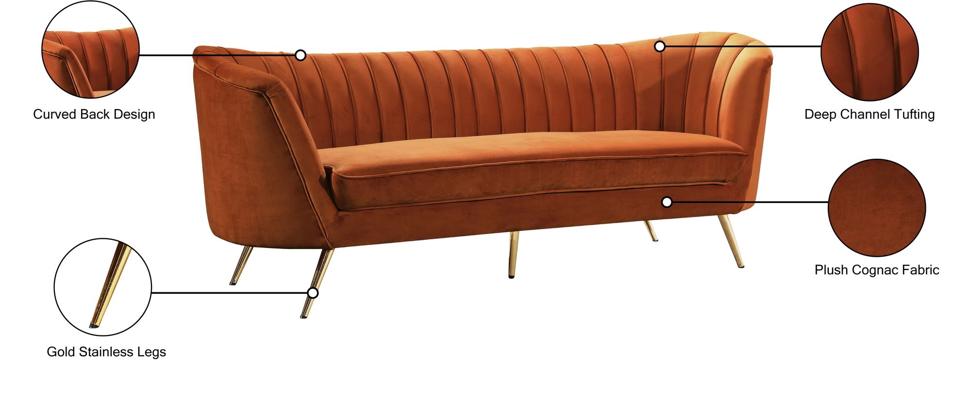Margo Velvet Sofa