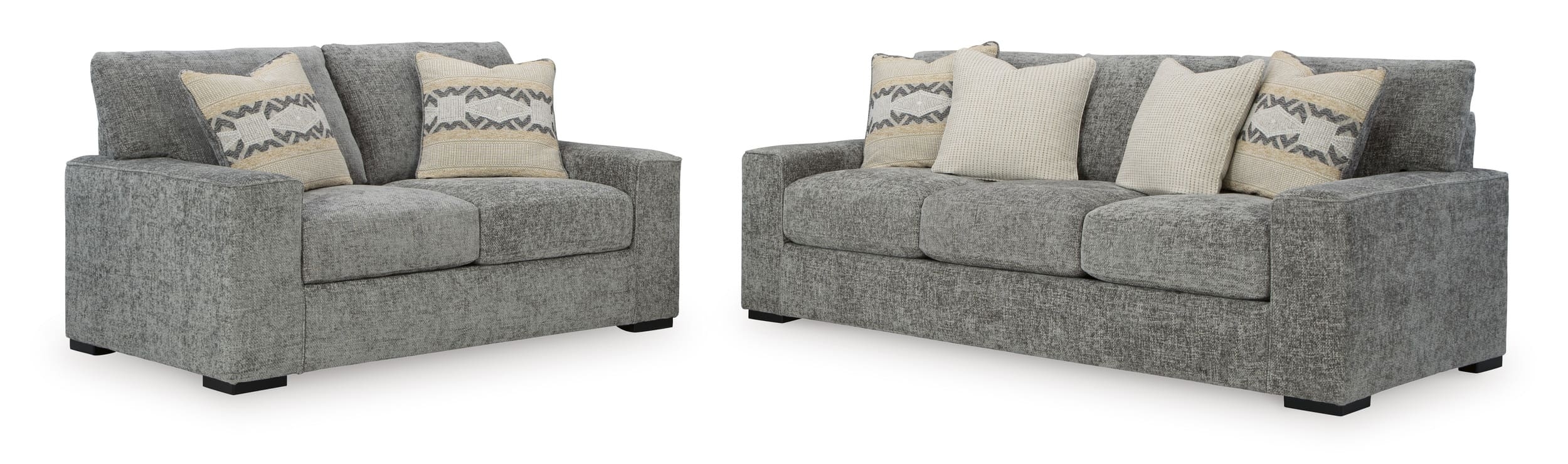 Ashley Dunmor Polyester Sofa And Loveseat