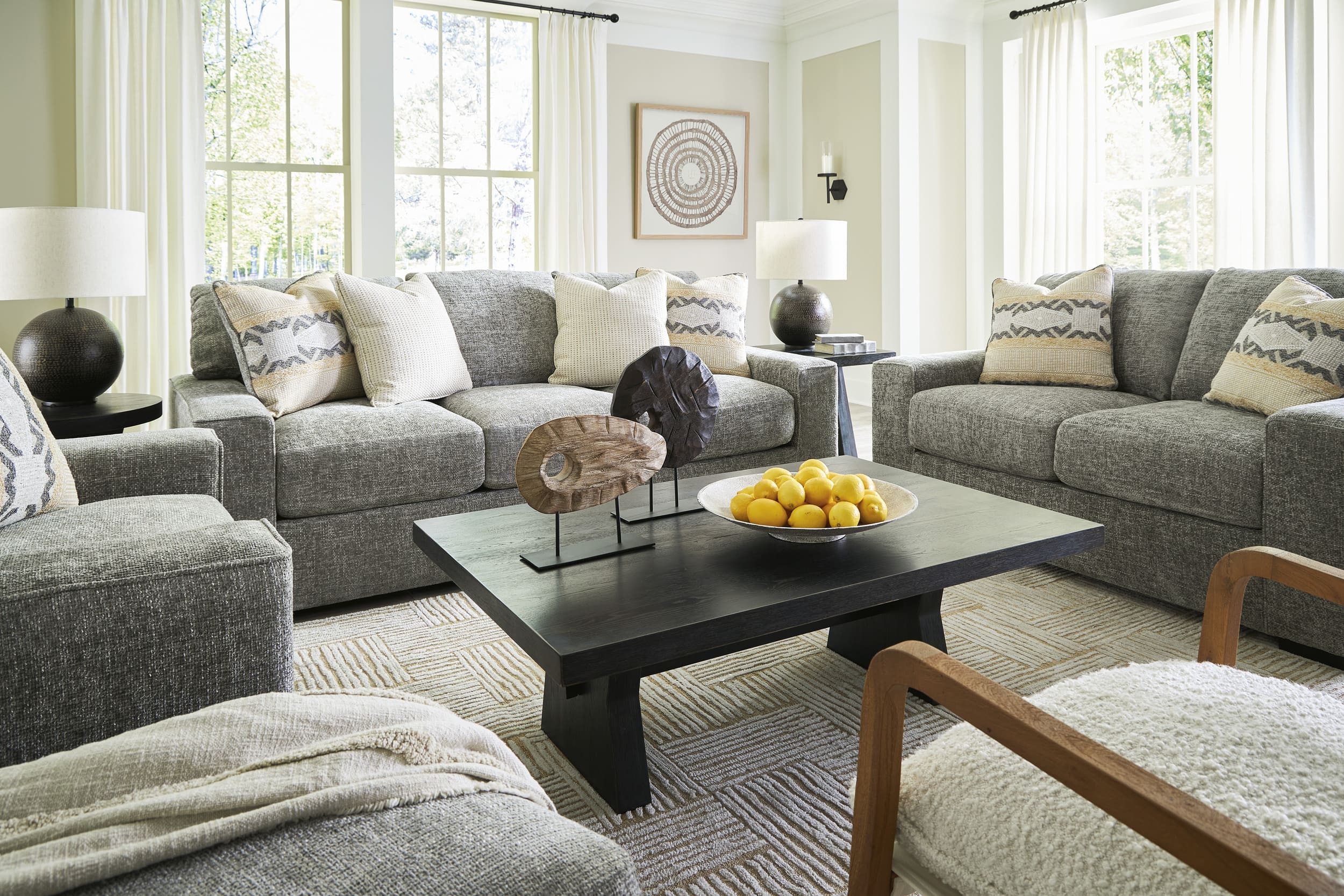 Dunmor Polyester Ottoman