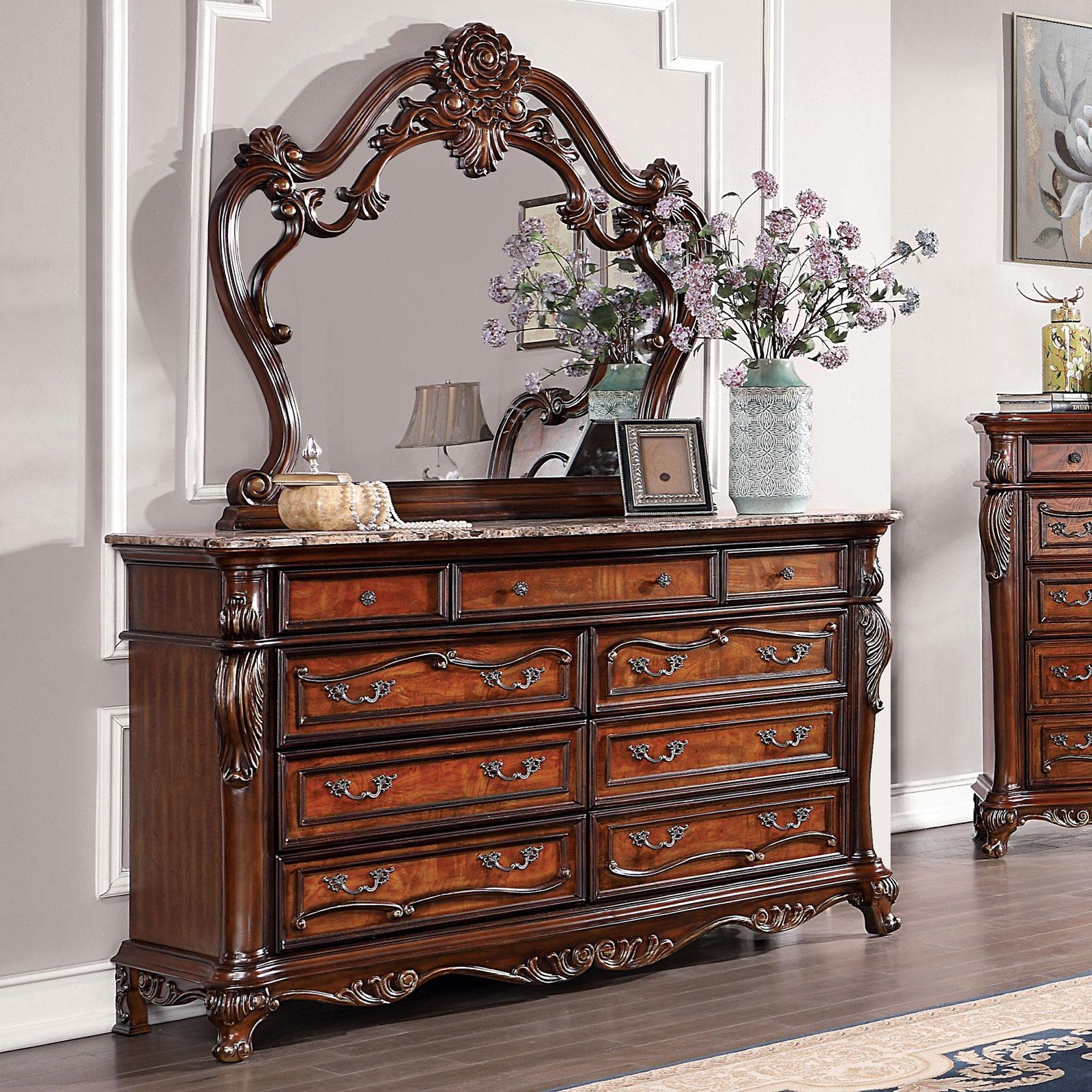 Rosewood Wood Panel Bedroom Set