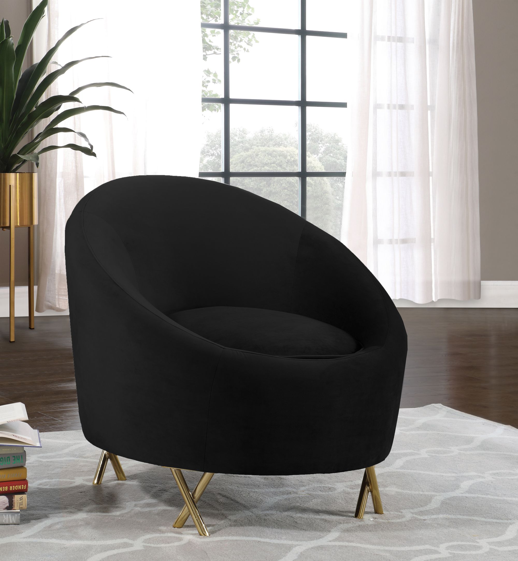 Serpentine Velvet Chair