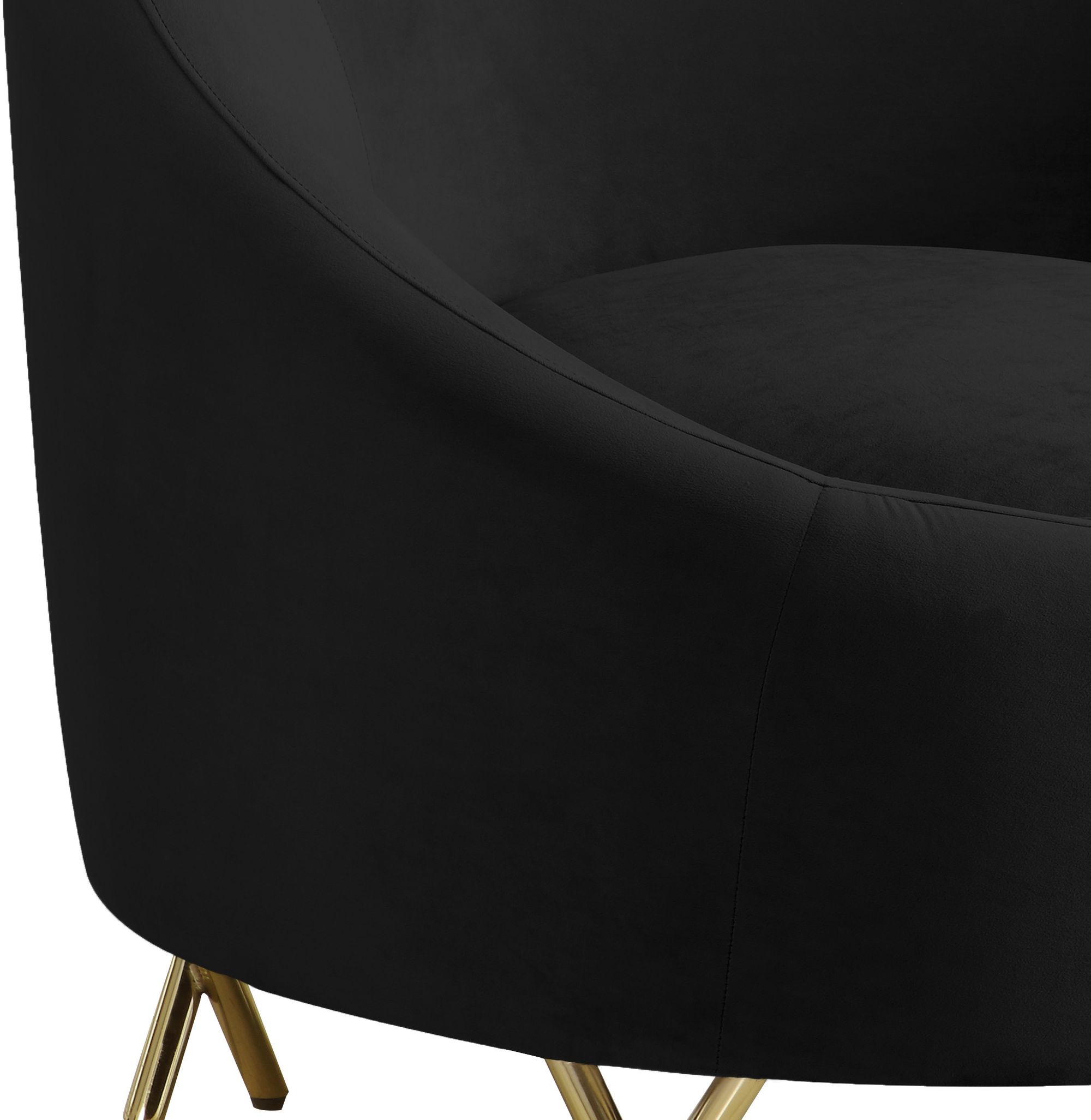 Serpentine Velvet Chair