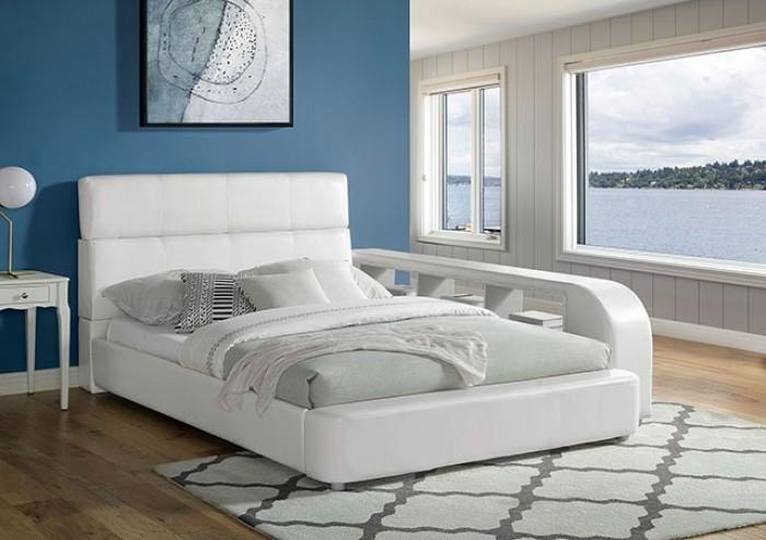 Vodice Leatherette/Wood Platform Bed