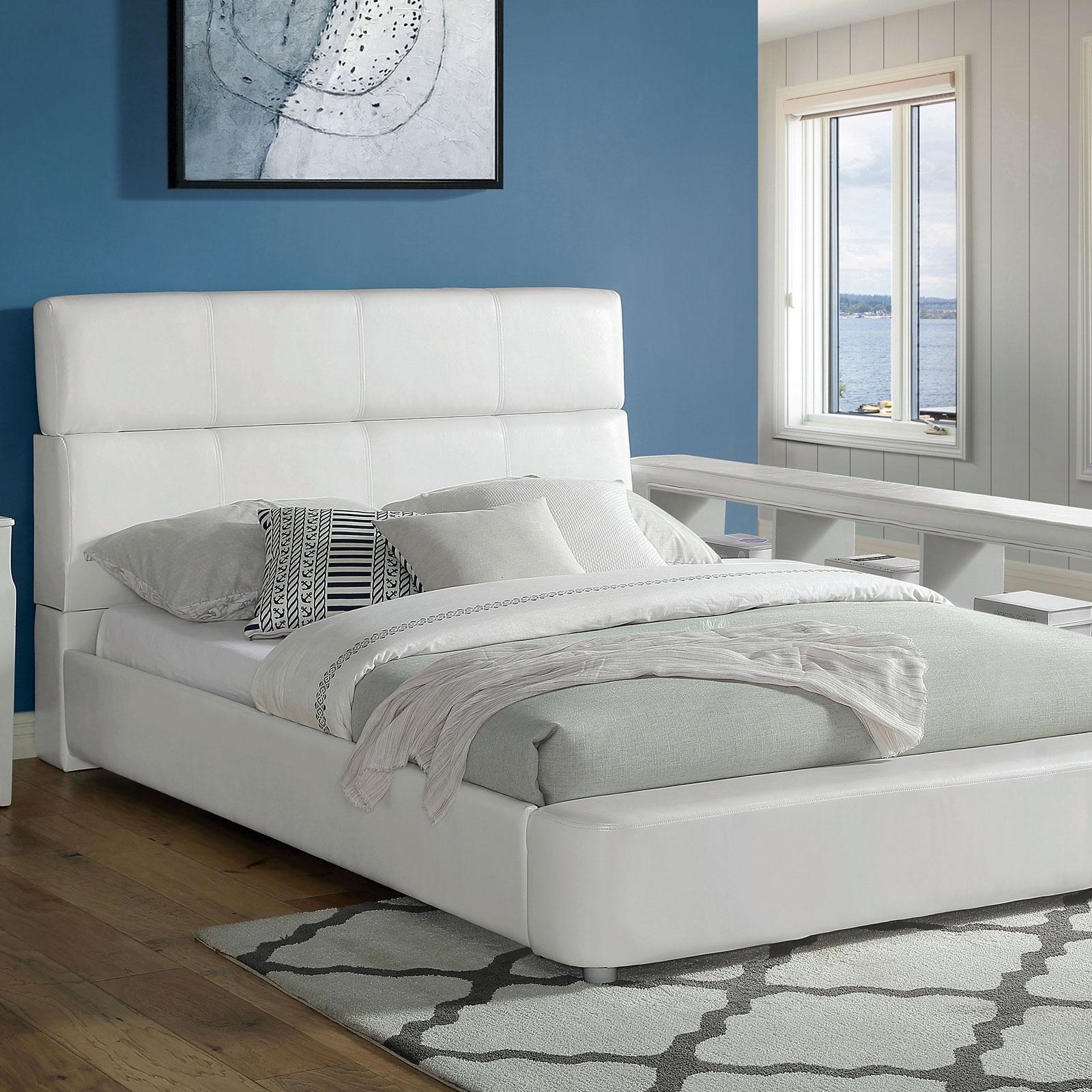 Vodice Leatherette/Wood Platform Bed