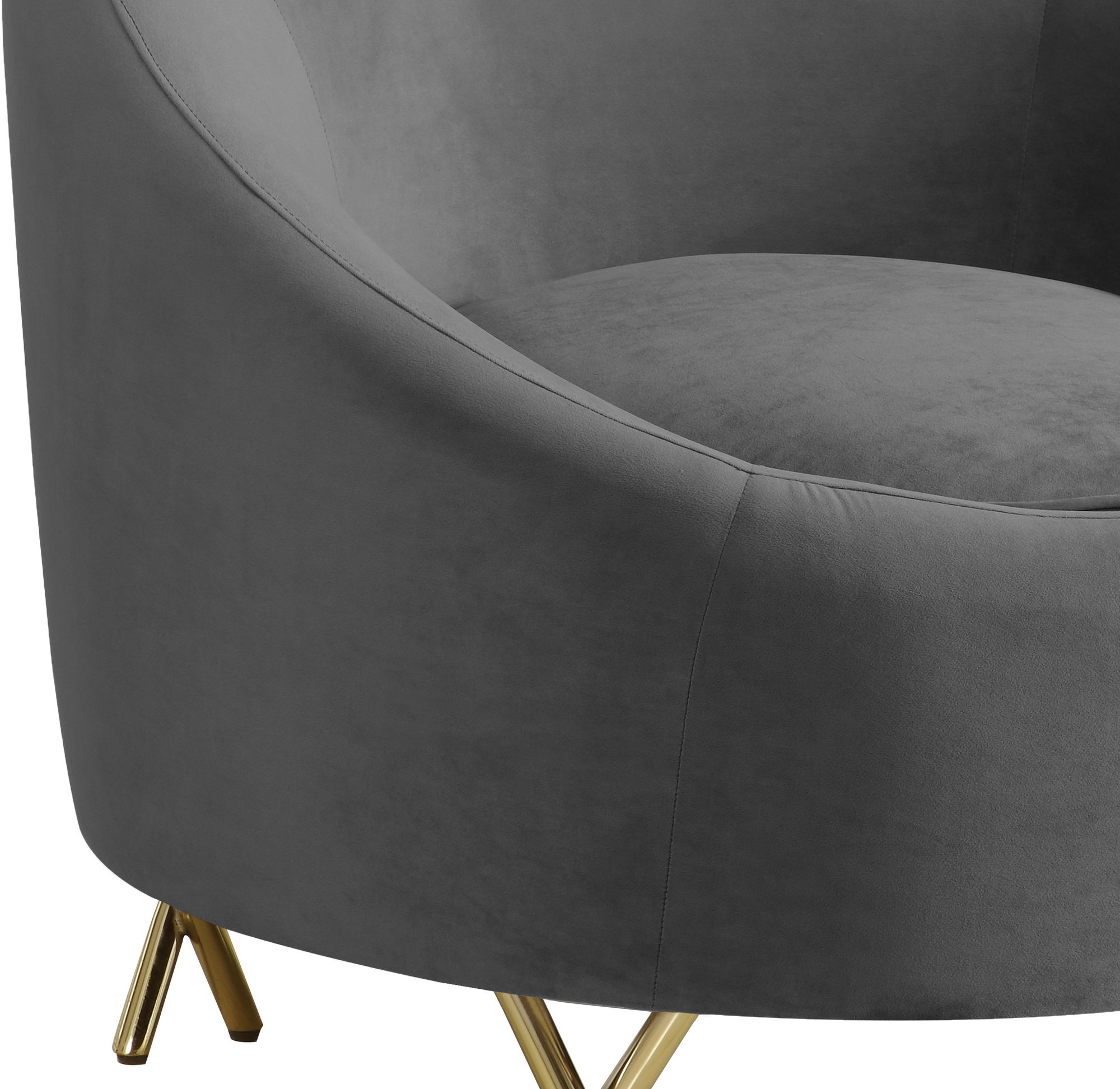 Serpentine Velvet Chair