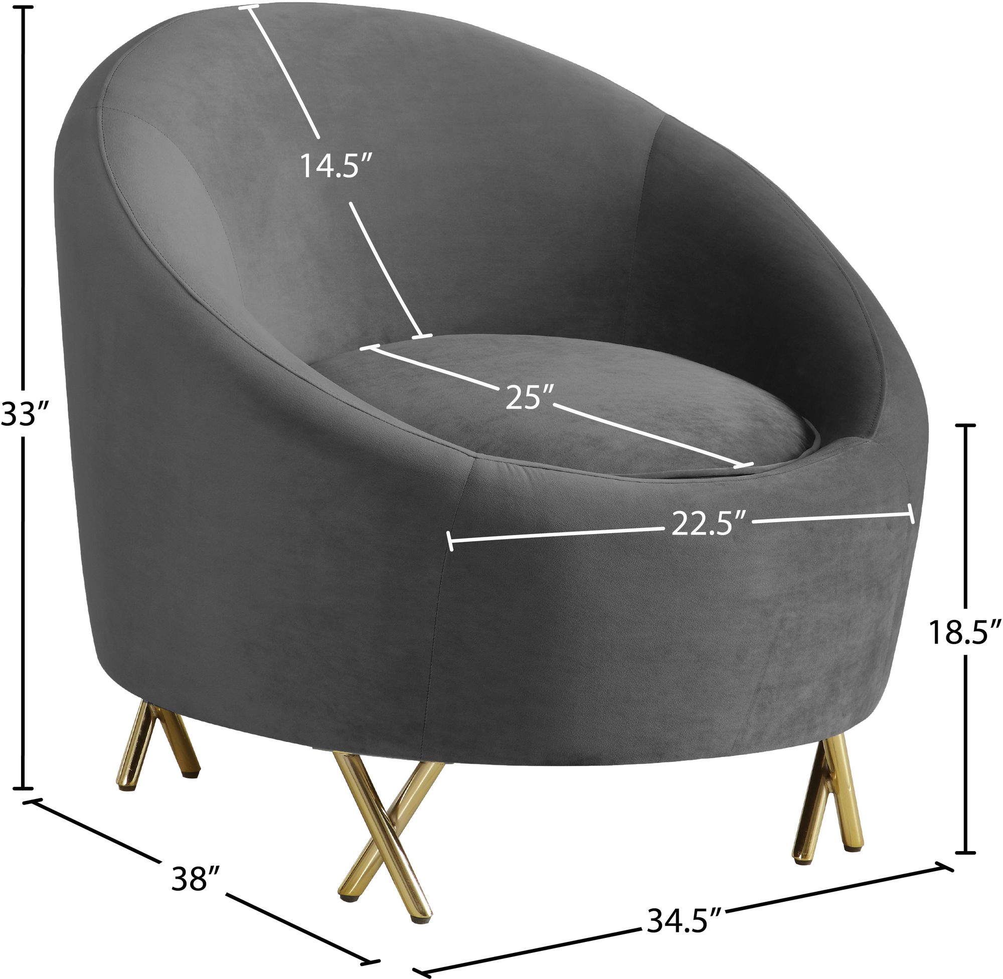 Serpentine Velvet Chair